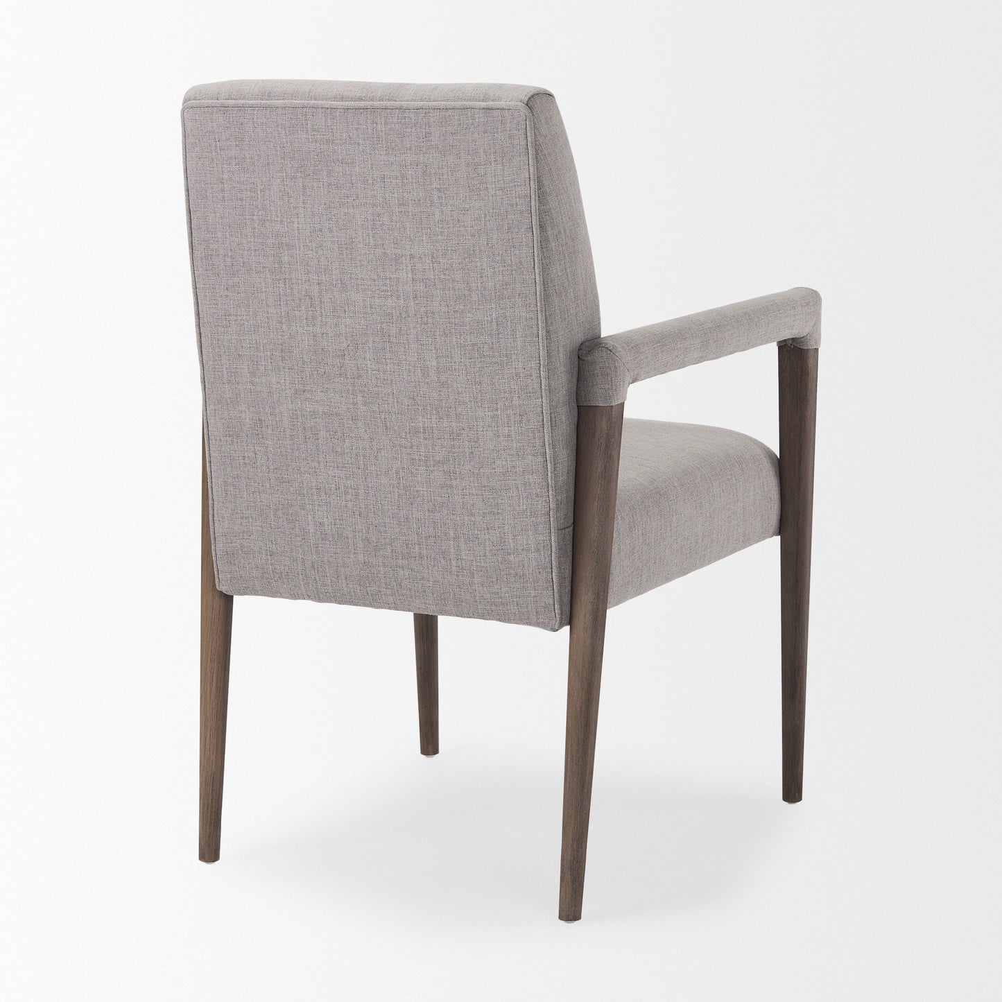 Palisades Dining Chair Gray | Brown Wood | Armed - dining-chairs