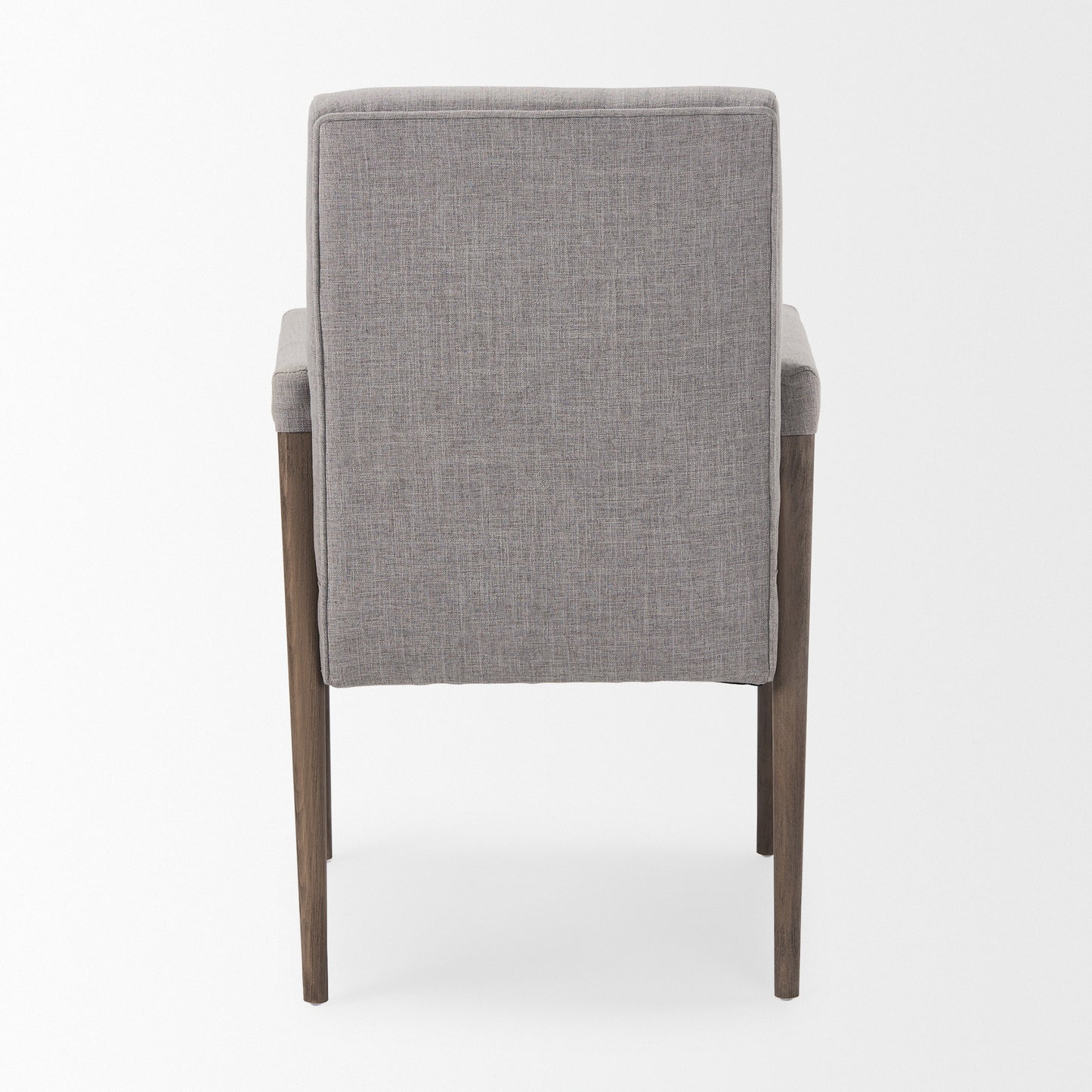 Palisades Dining Chair Gray | Brown Wood | Armed - dining-chairs