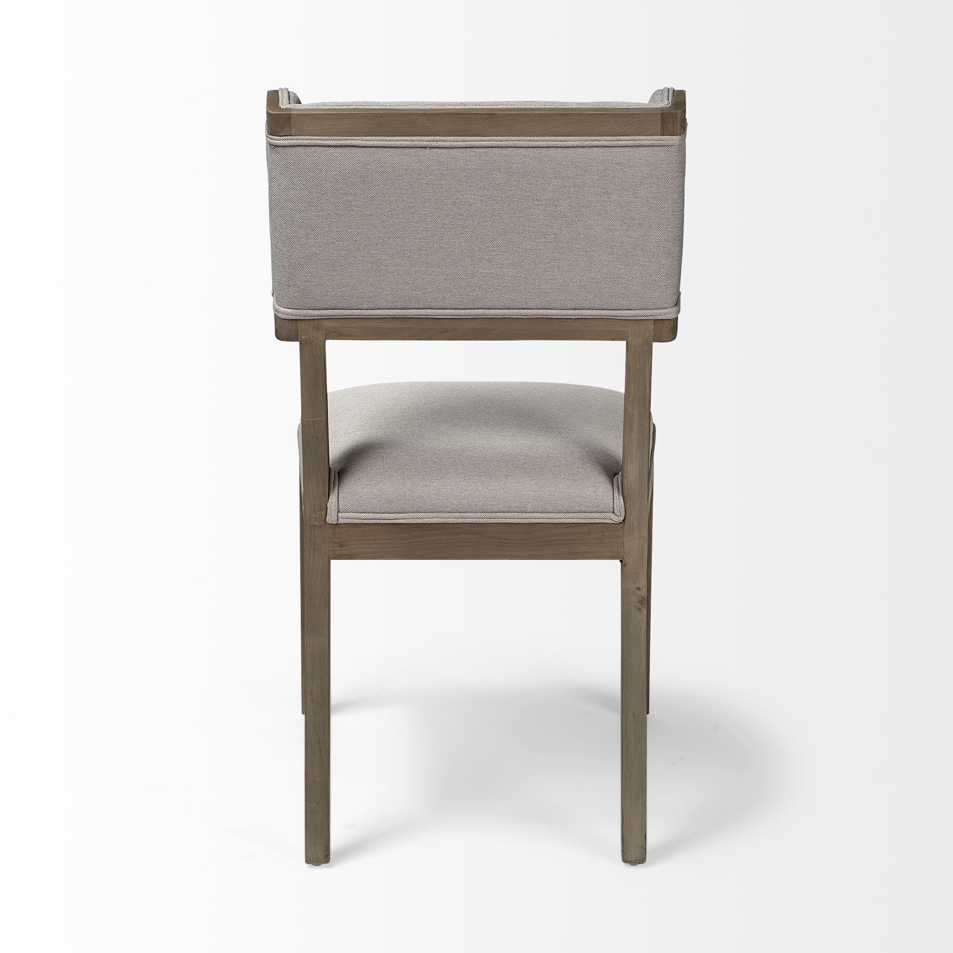 Tenton Dining Chair Gray Fabric | Gray Wood - dining-chairs