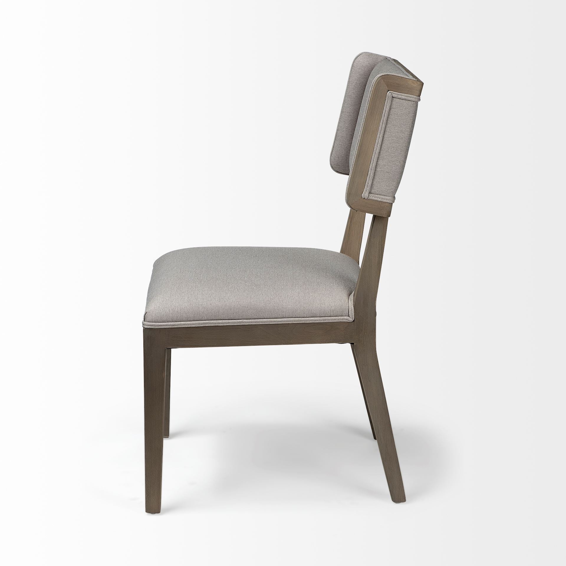 Tenton Dining Chair Gray Fabric | Gray Wood - dining-chairs