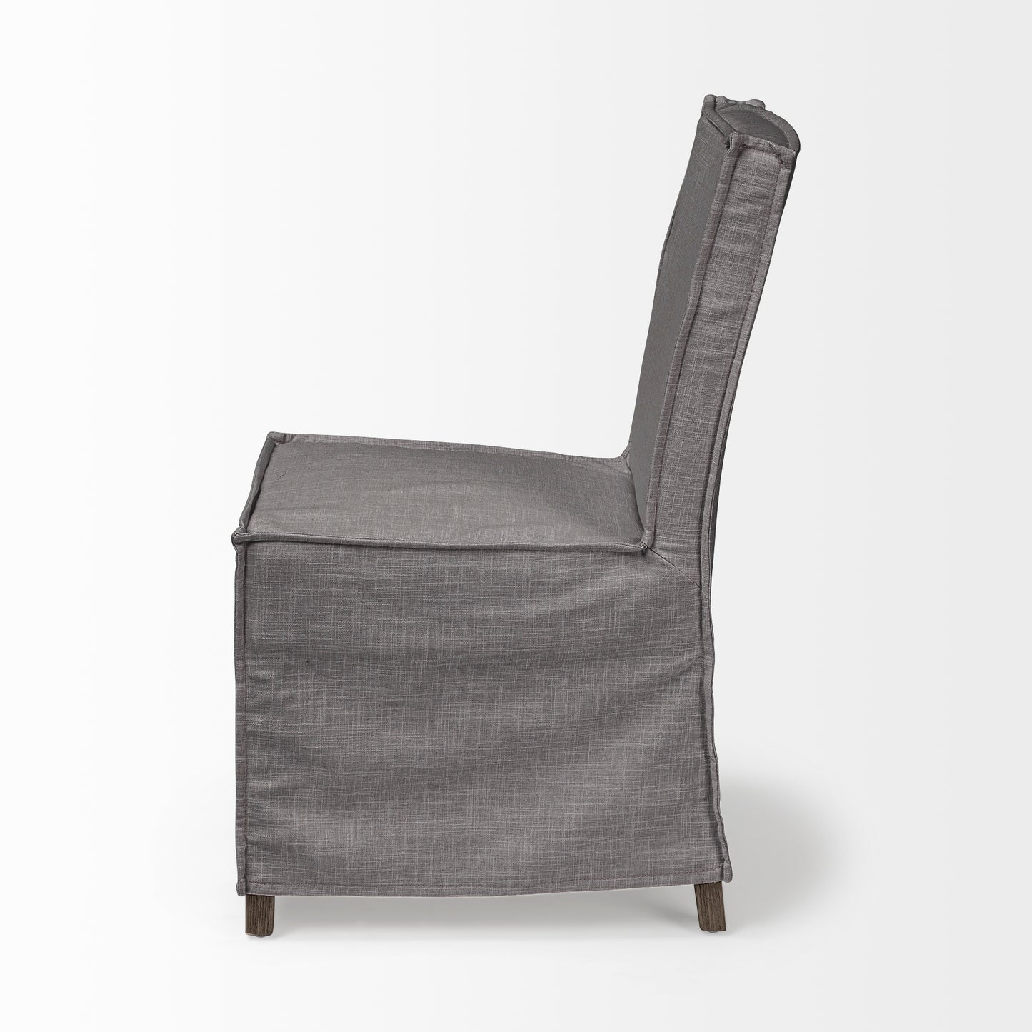 Elbert Dining Chair Gray Fabric | Side Chair