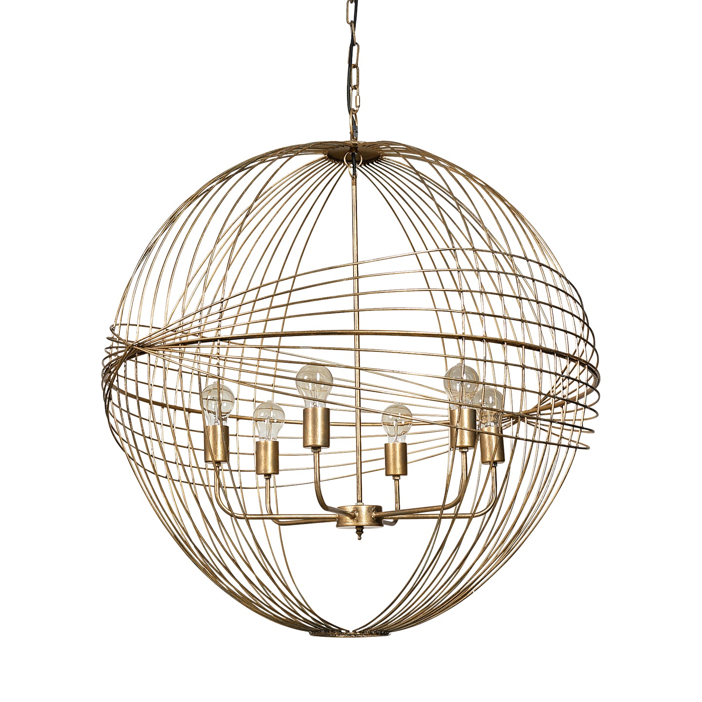 Chiron Chandelier Gold Metal - chandeliers