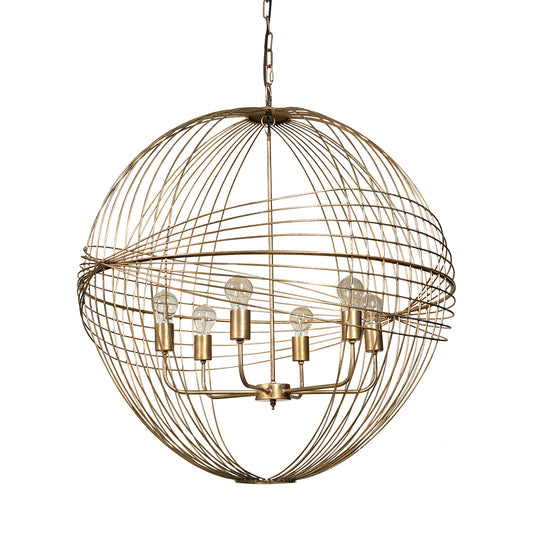 Chiron Chandelier Gold Metal - chandeliers