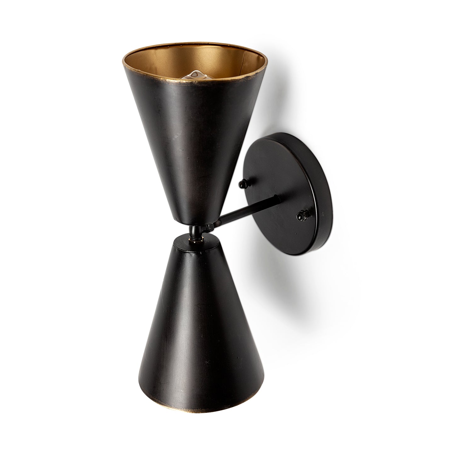 Eris Wall Sconce Black Metal | Gold Metal - wall-fixtures