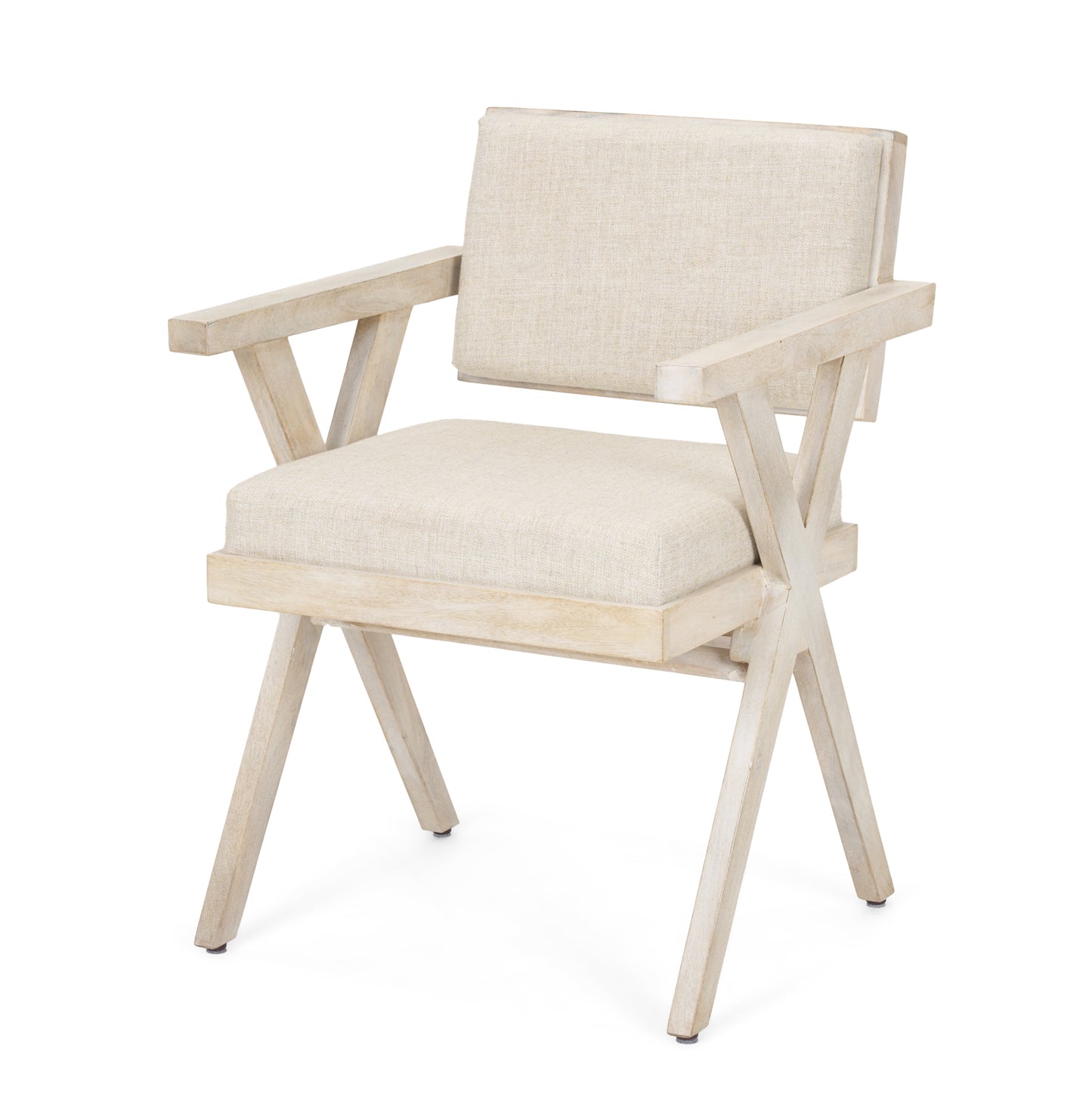 Topanga Dining Chair Cream Fabric | Blonde Wood - dining-chairs