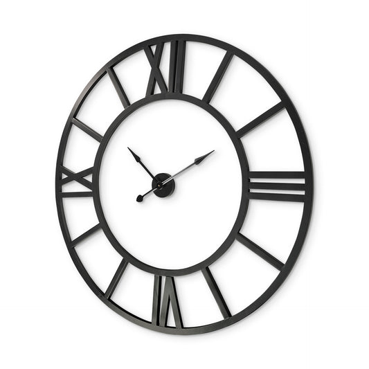 Stoke Wall Clock Black Metal | 54’’ - wall-clocks