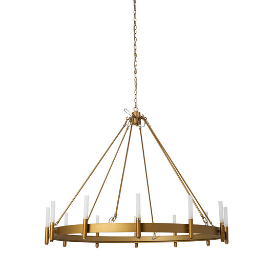 Decamp Chandelier Gold Metal - chandeliers