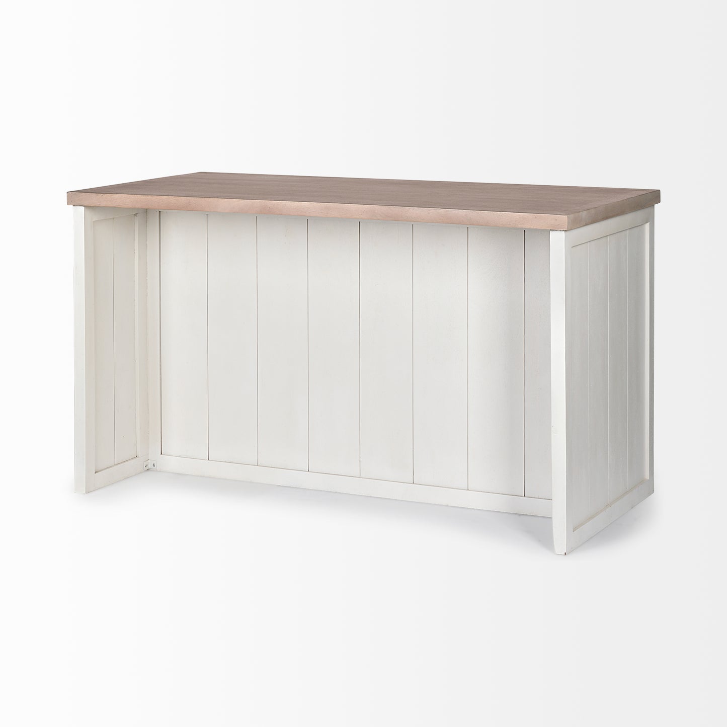 Fairview Kitchen Island White Wood | Brown Wood - kitchen-islands