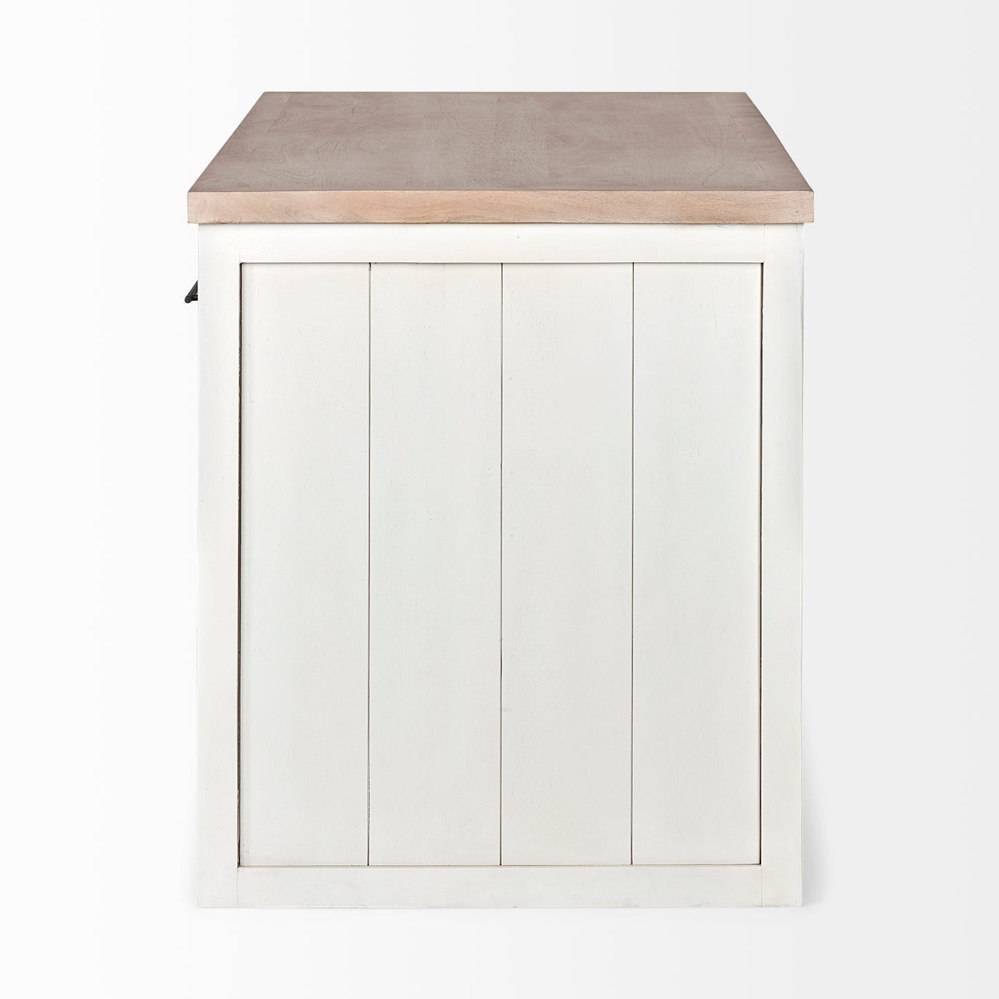 Fairview Kitchen Island White Wood | Brown Wood - kitchen-islands