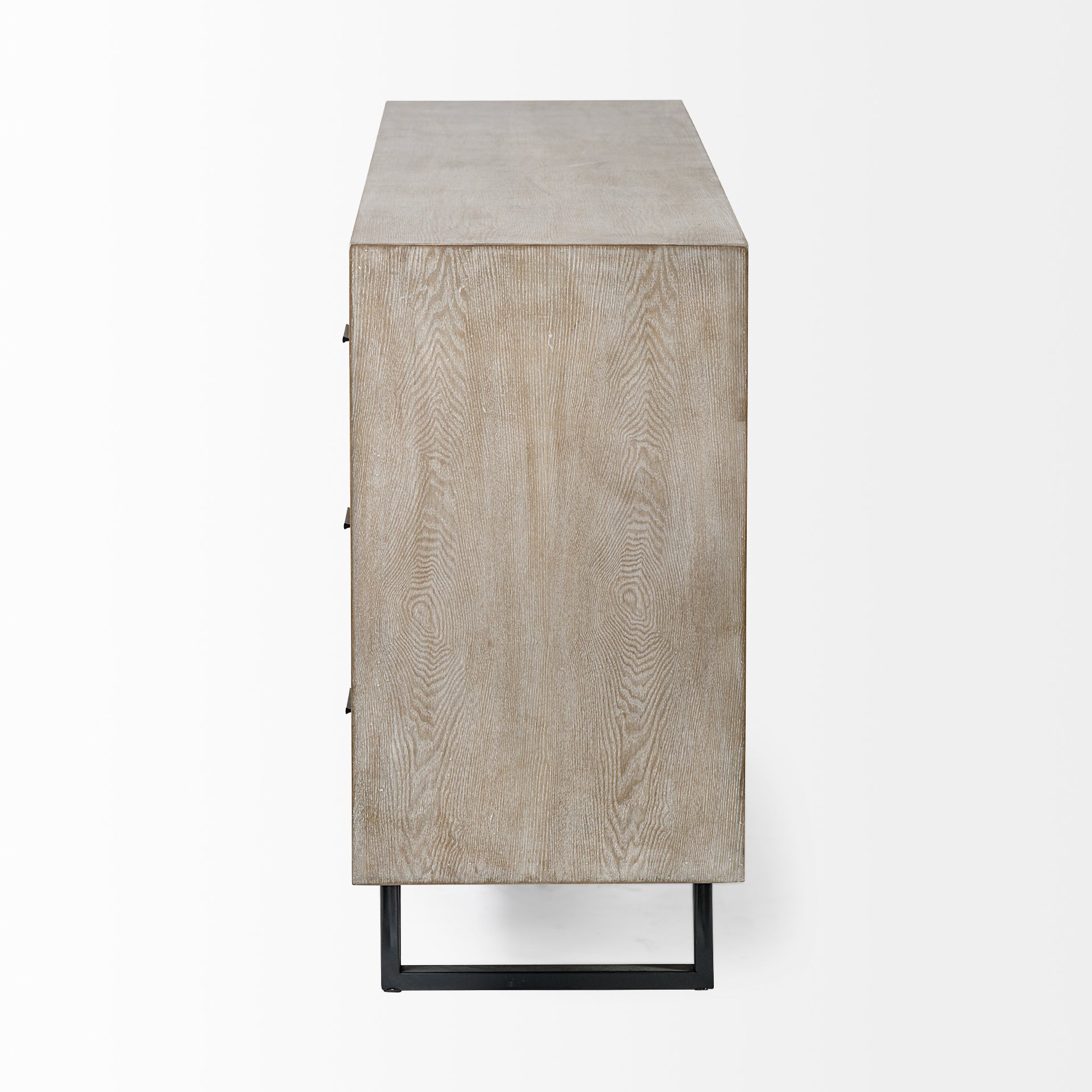 Giselle Sideboard Brown Wood | Black Metal - sideboards-and-buffets