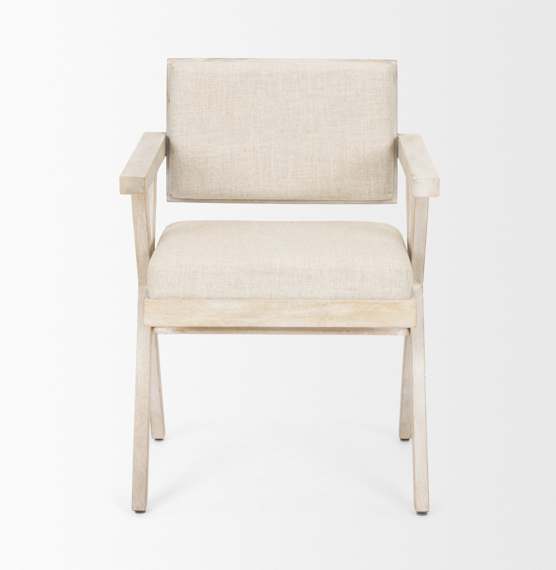 Topanga Dining Chair Cream Fabric | Blonde Wood - dining-chairs