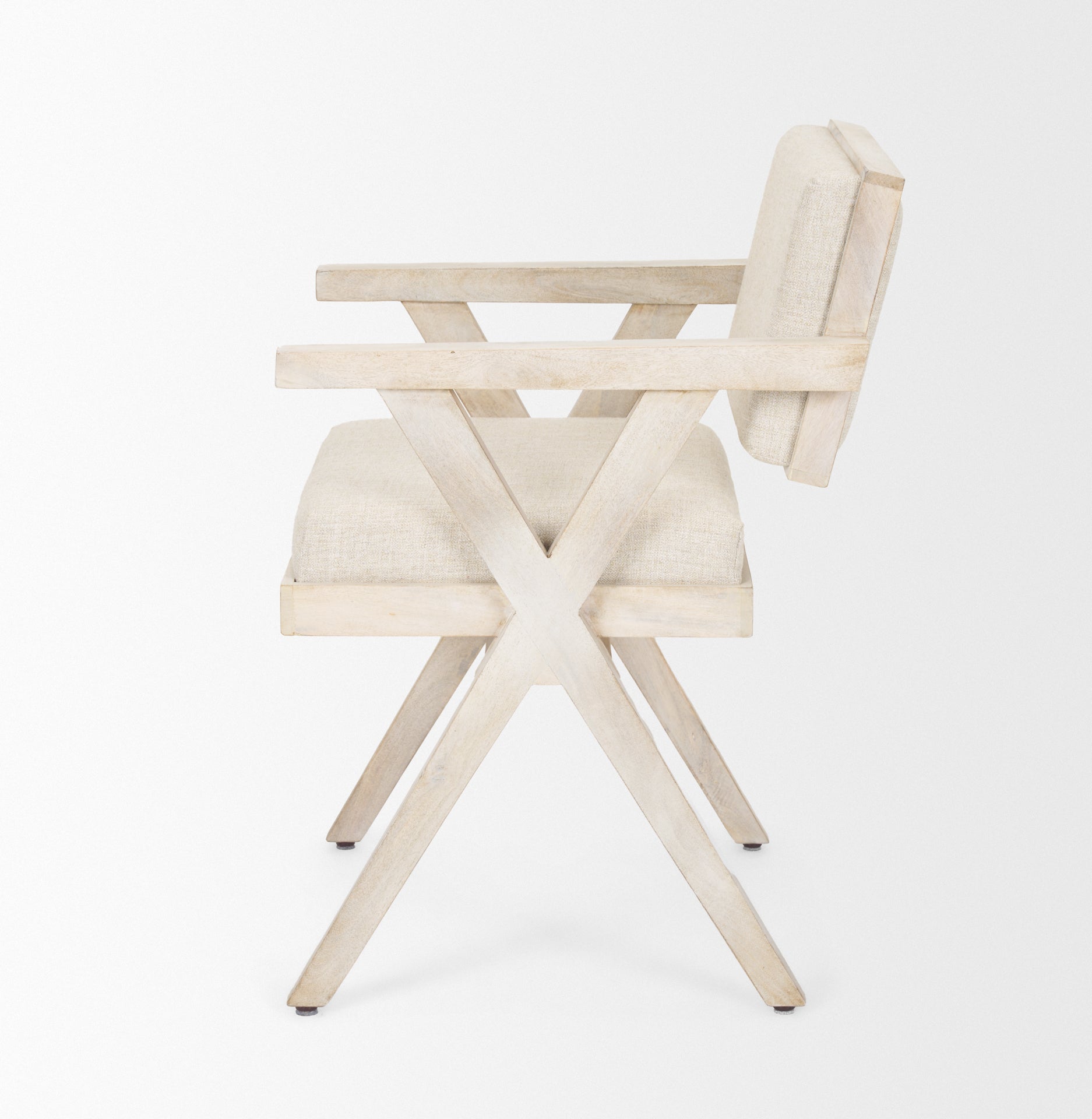 Topanga Dining Chair Cream Fabric | Blonde Wood - dining-chairs