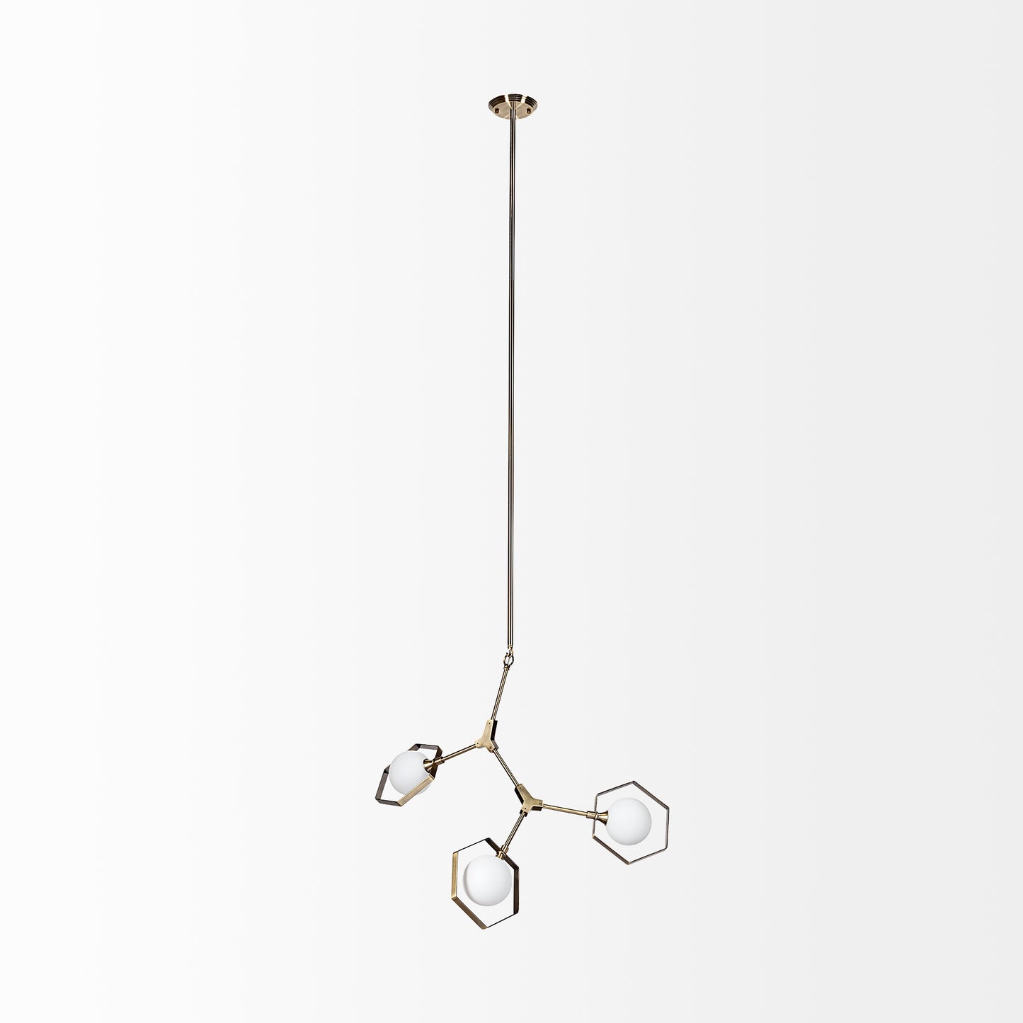 Desousa Chandelier Champagne Metal - chandeliers