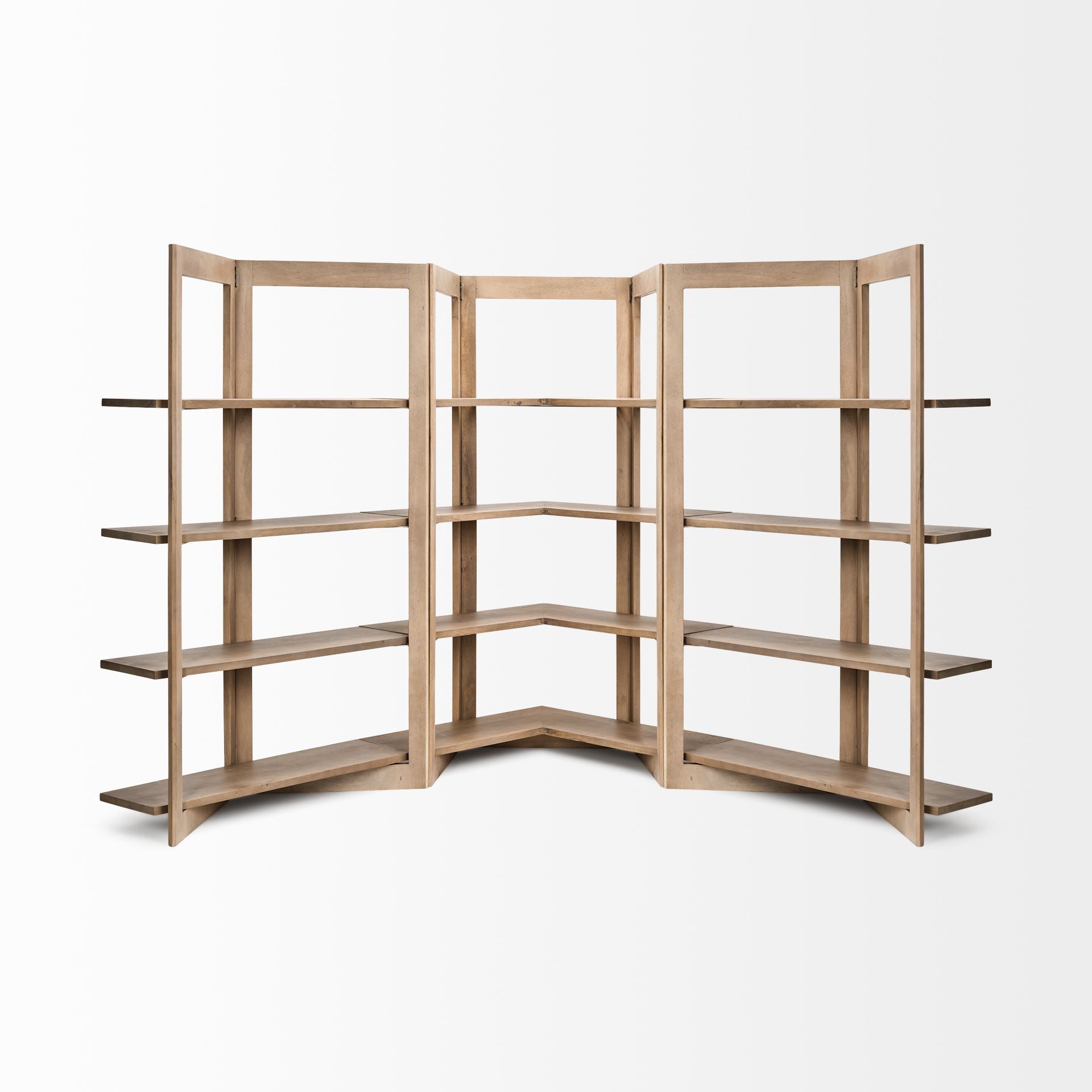 Turnbull Shelving Unit Light Brown Wood - shelving