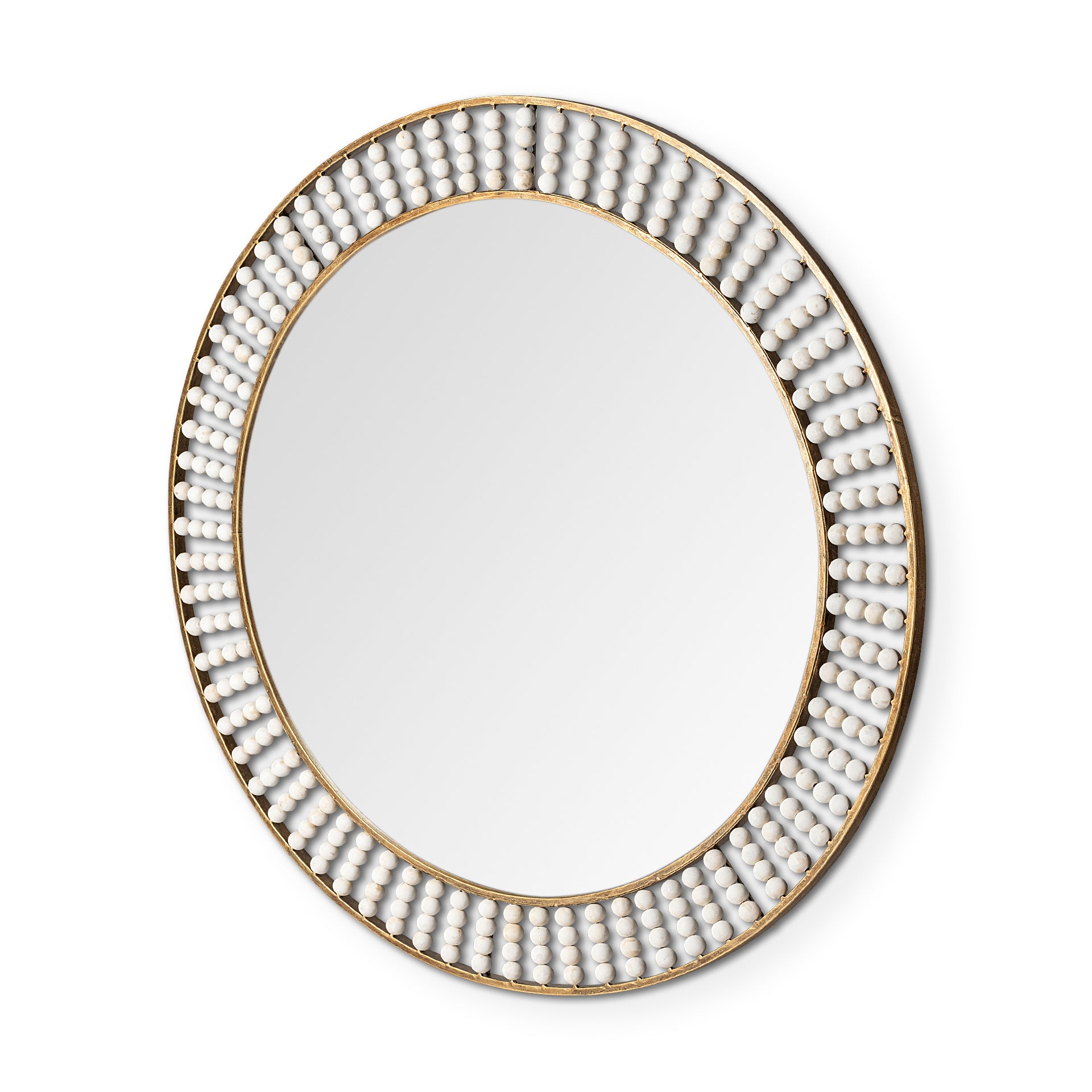 Claiborne Wall Mirror Gold Metal | 42’’ - wall-mirrors-grouped