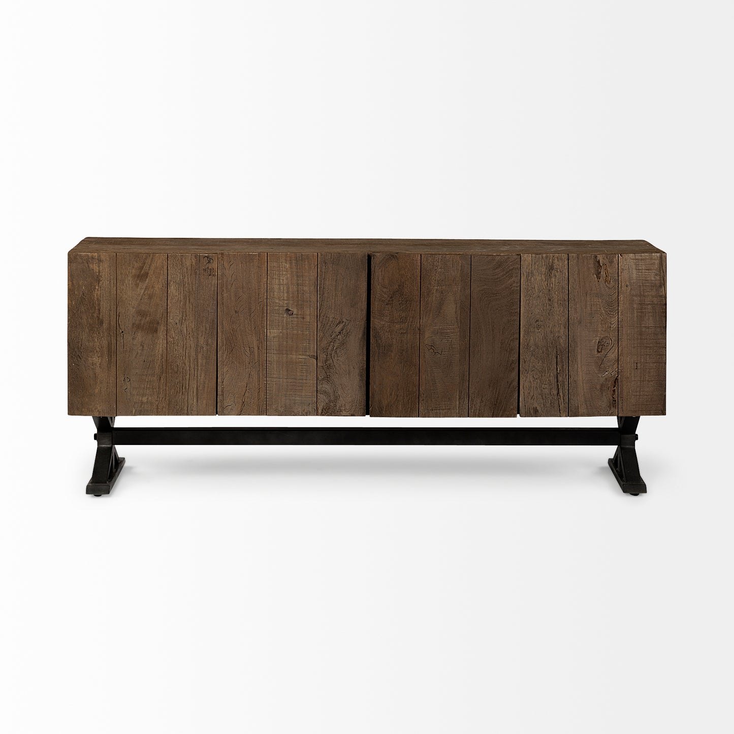 Hollingworth Sideboard Brown Wood | Nickel Metal - sideboards-and-buffets