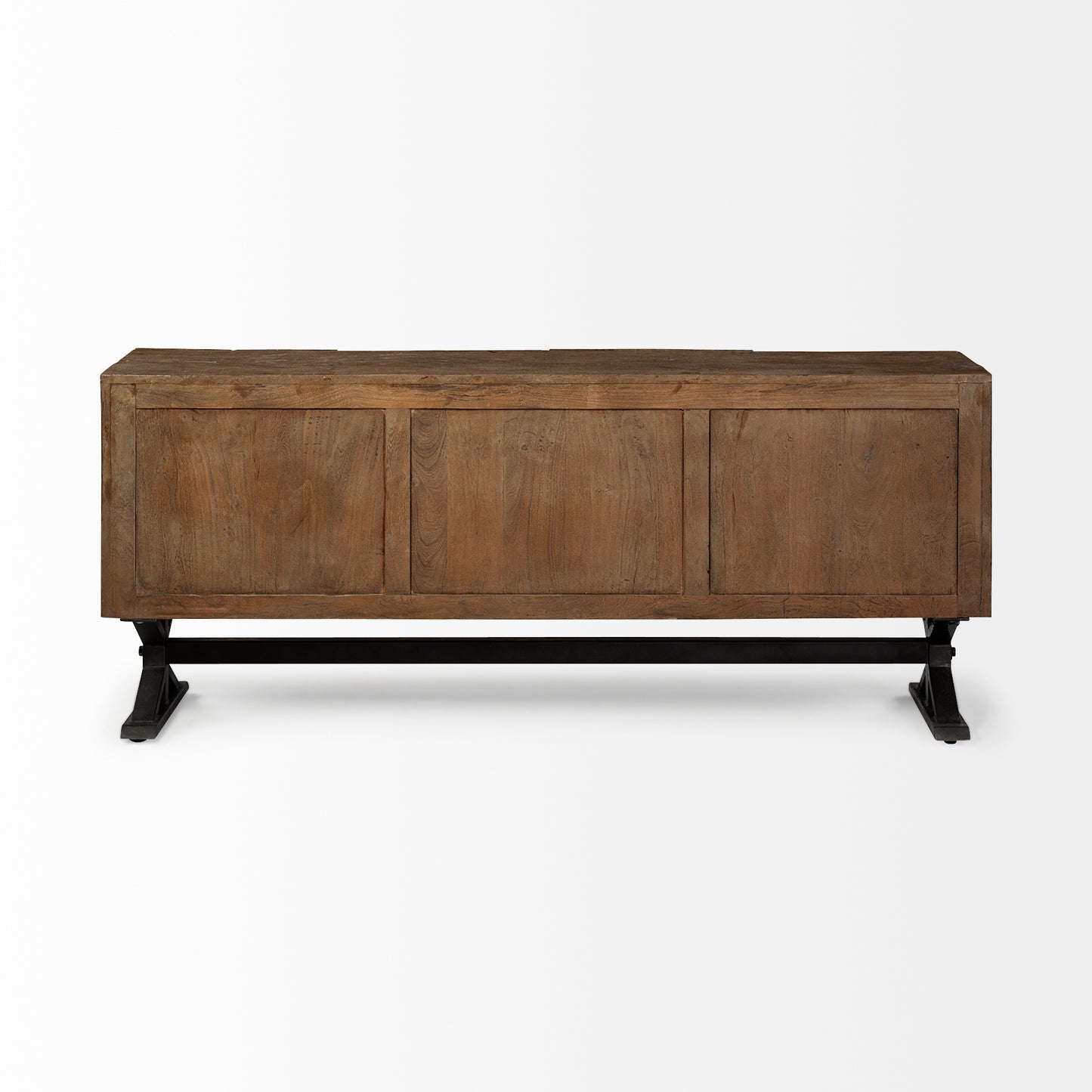 Hollingworth Sideboard Brown Wood | Nickel Metal - sideboards-and-buffets