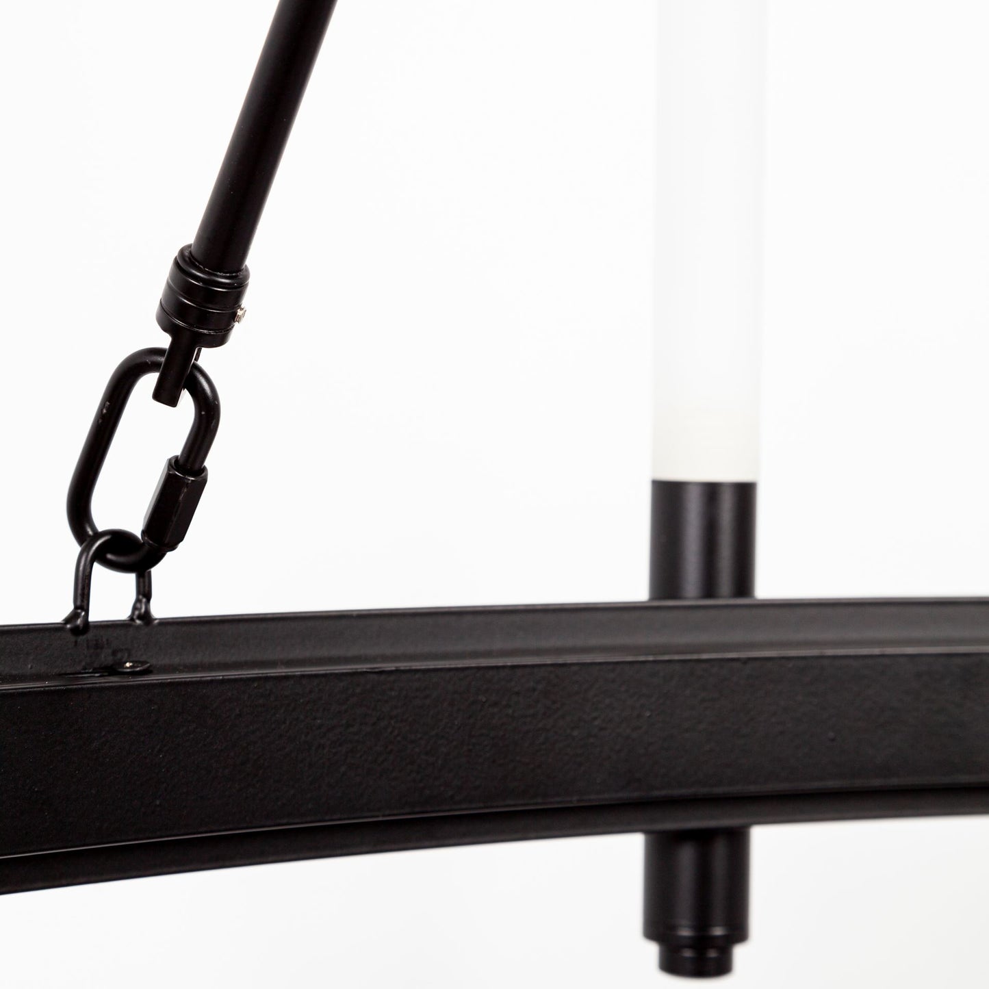 Decamp Chandelier Black Metal - chandeliers
