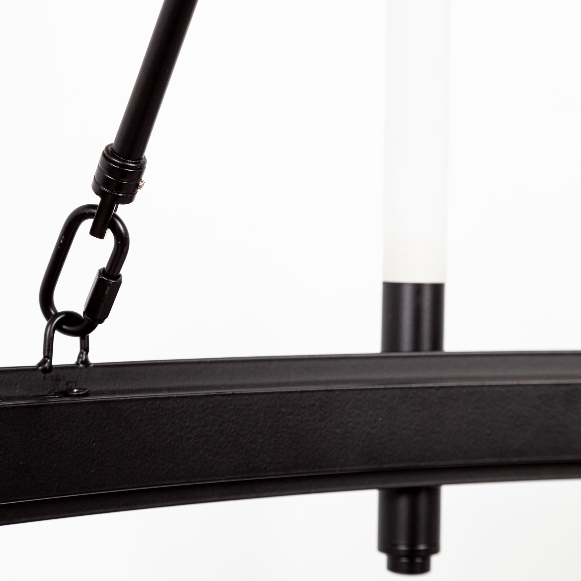 Decamp Chandelier Black Metal - chandeliers