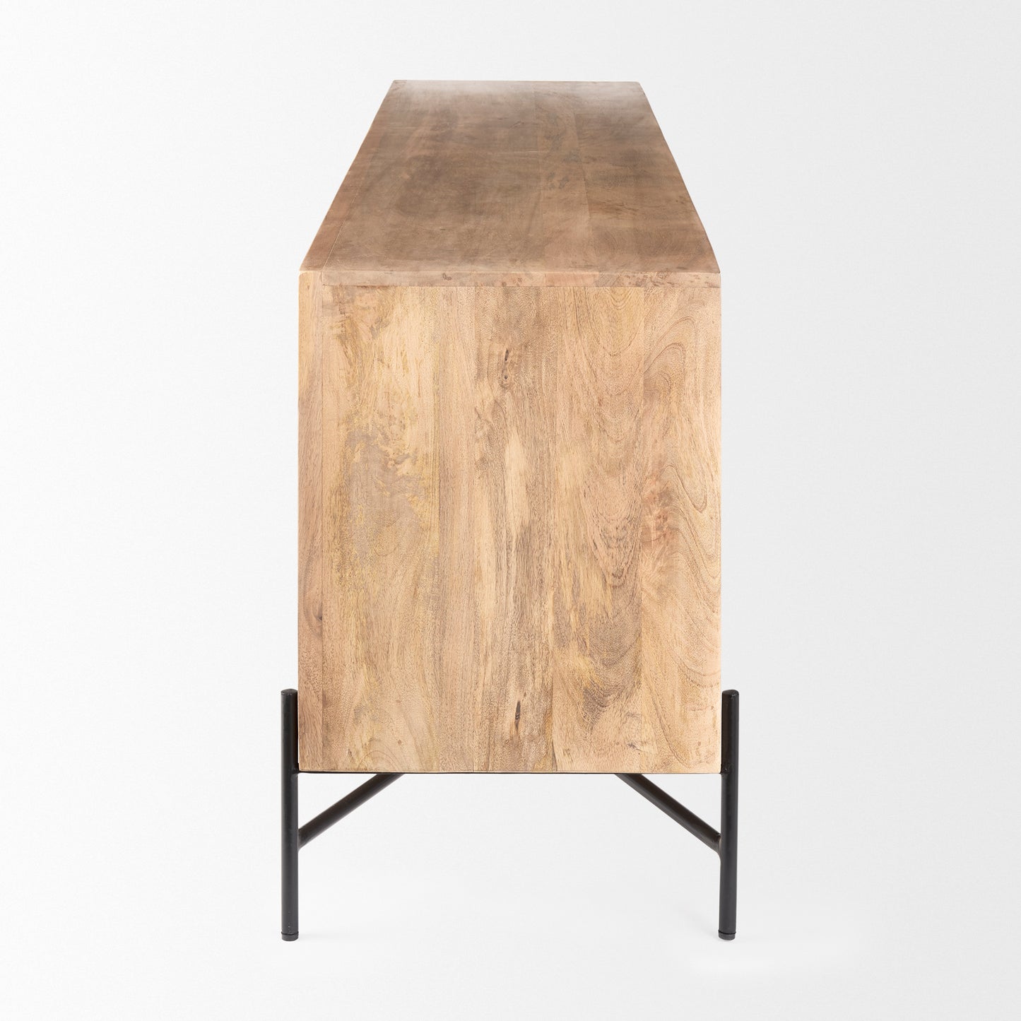 Cairo Sideboard Brown Wood | Black Metal