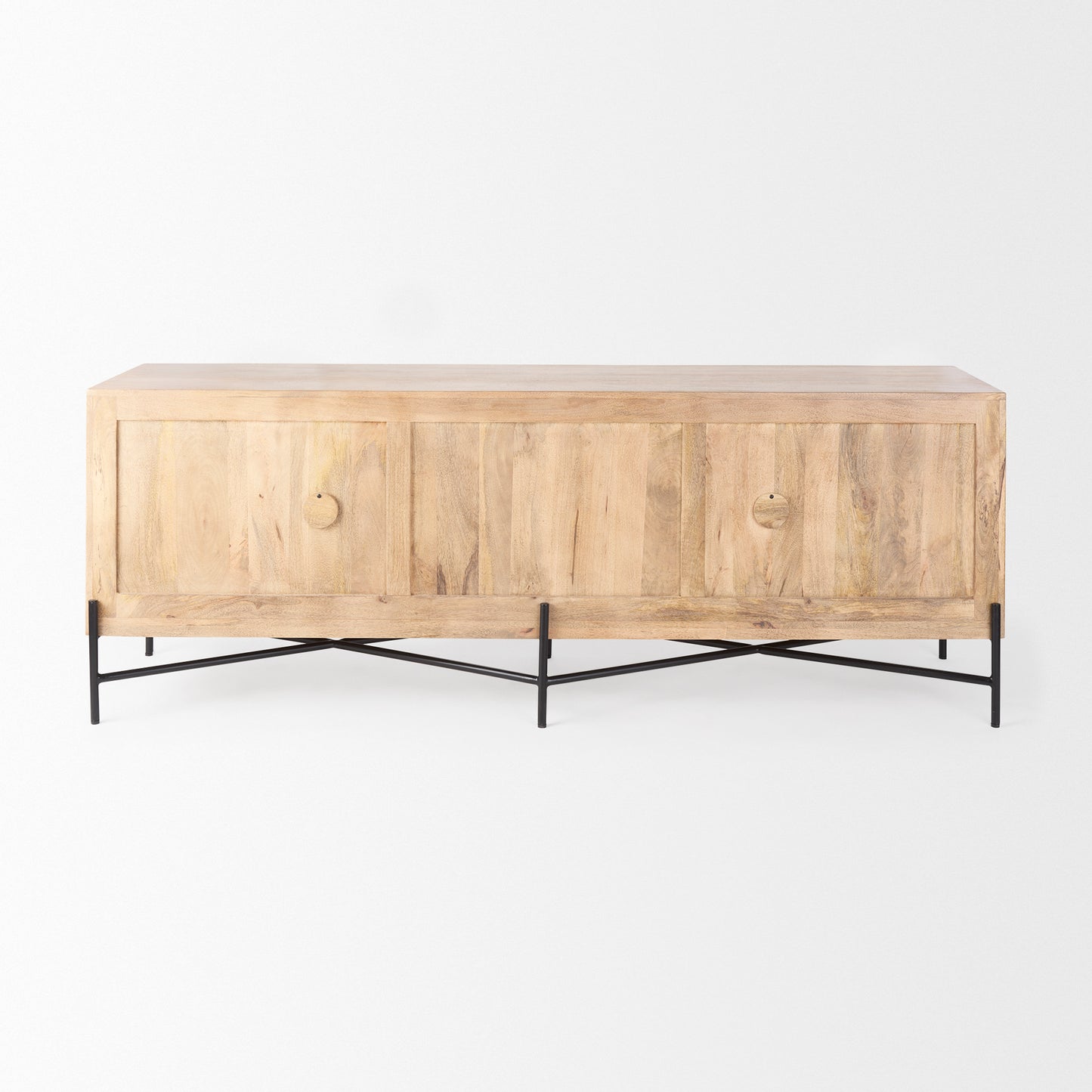 Cairo Sideboard Brown Wood | Black Metal