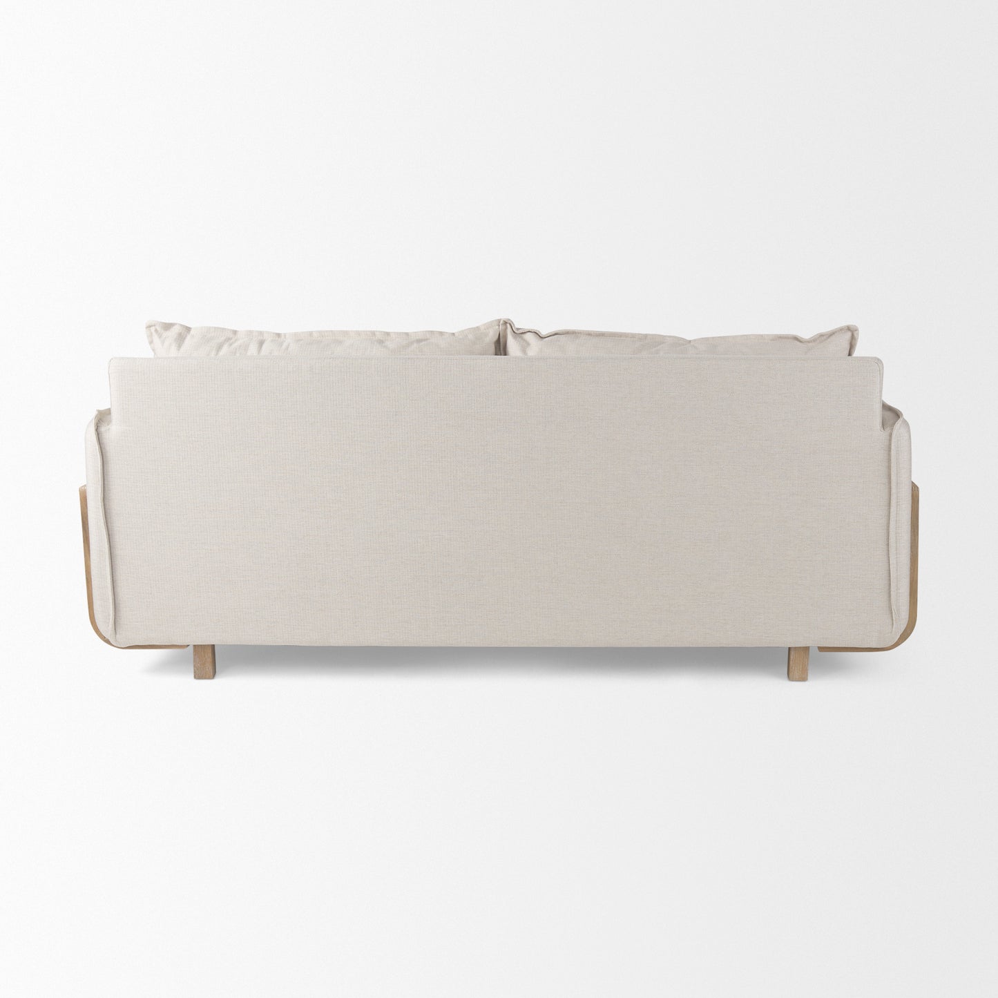 Roy I 84" Beige Upholstered Three Seater Sofa