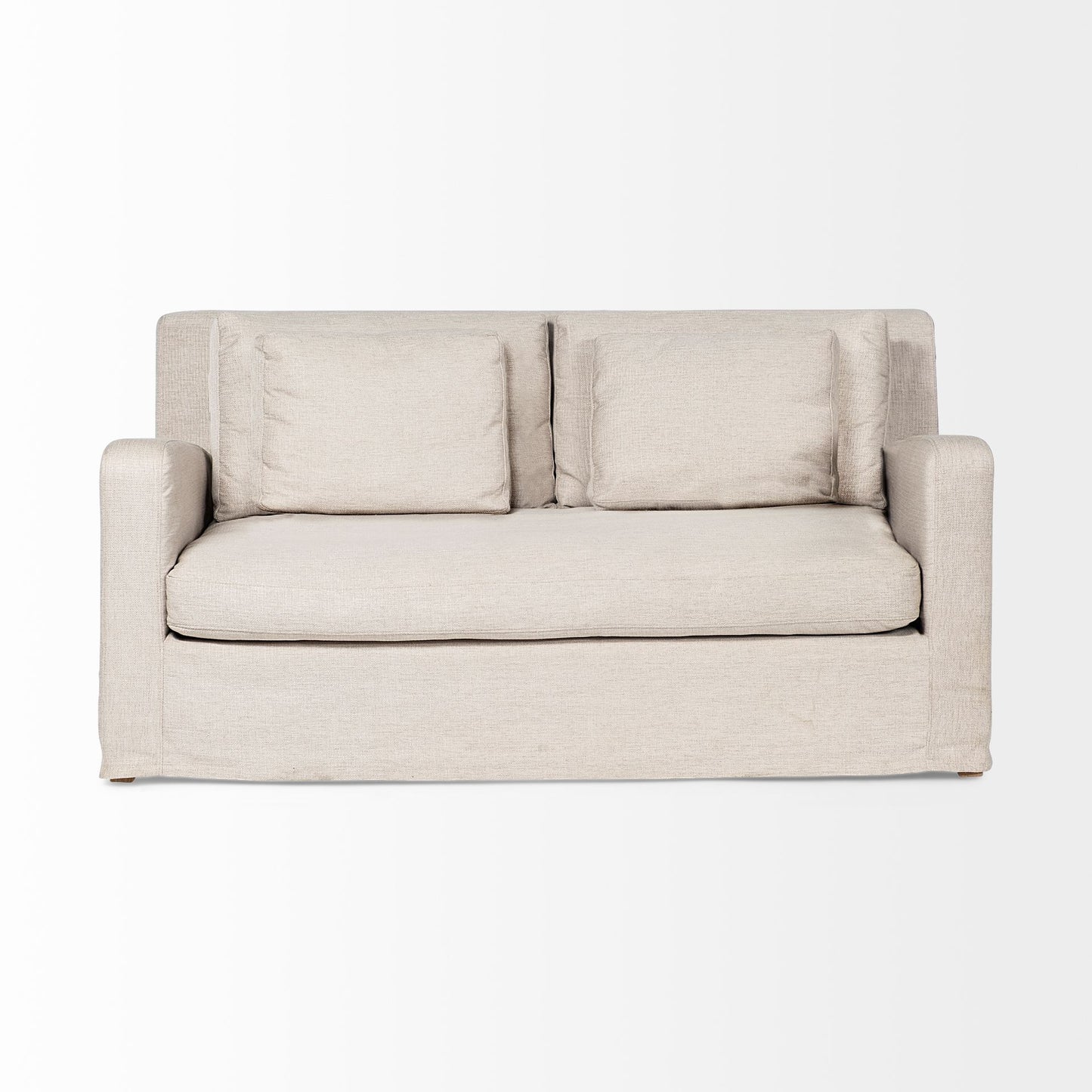 Denly I 69 X 38.25 X 34.5 Beige Slipcover Two Seater Sofa