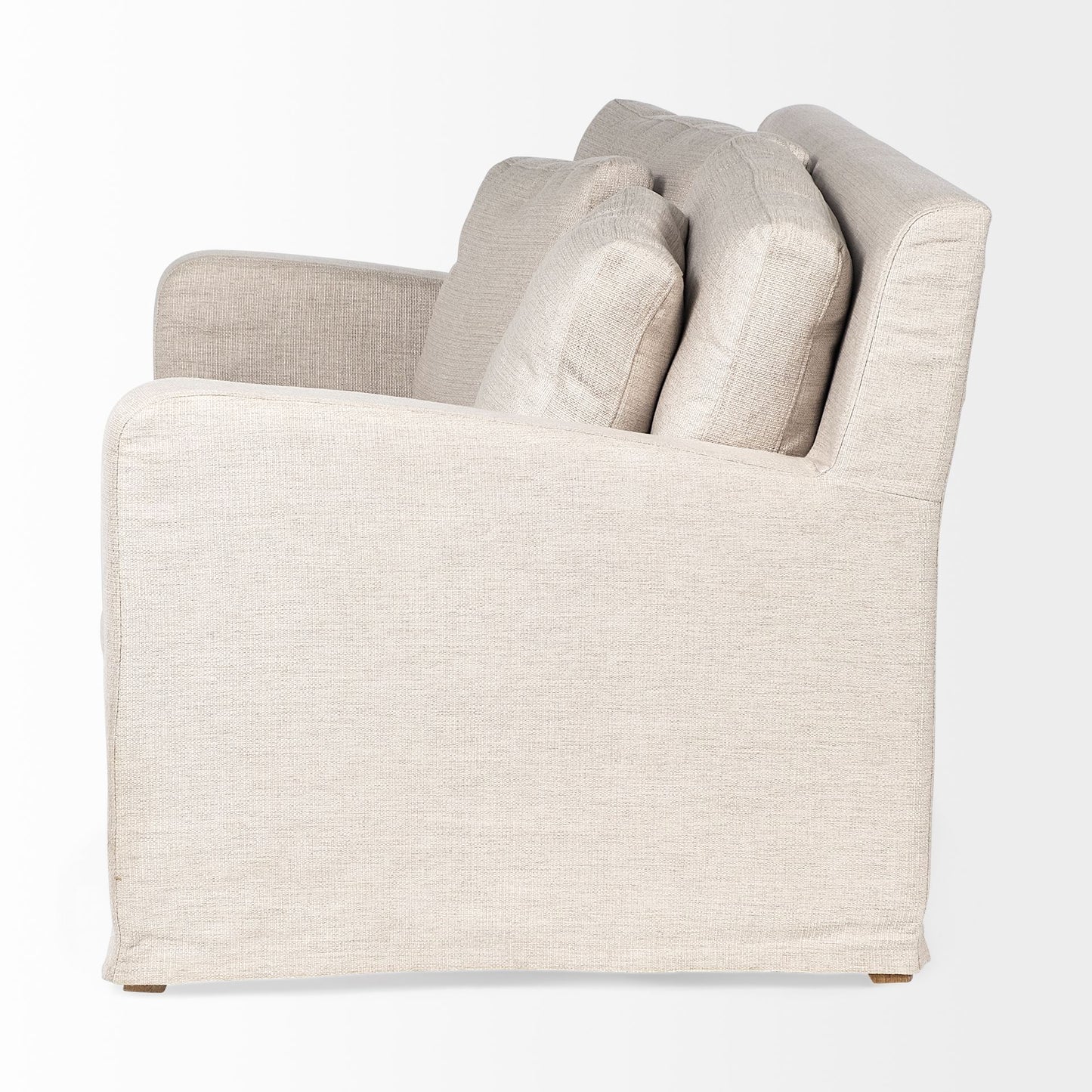 Denly I 69 X 38.25 X 34.5 Beige Slipcover Two Seater Sofa
