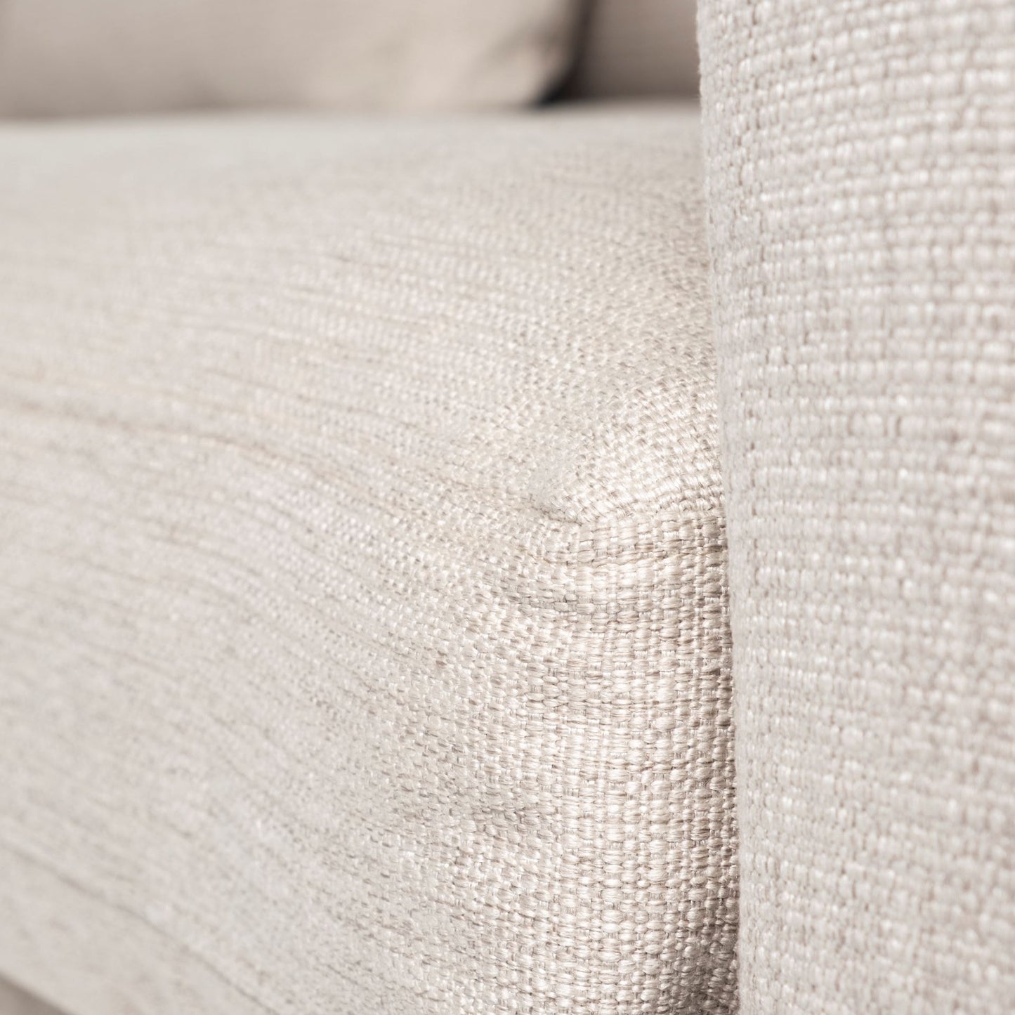 Denly II 92.5W  Beige Slipcover Three Seater Sofa