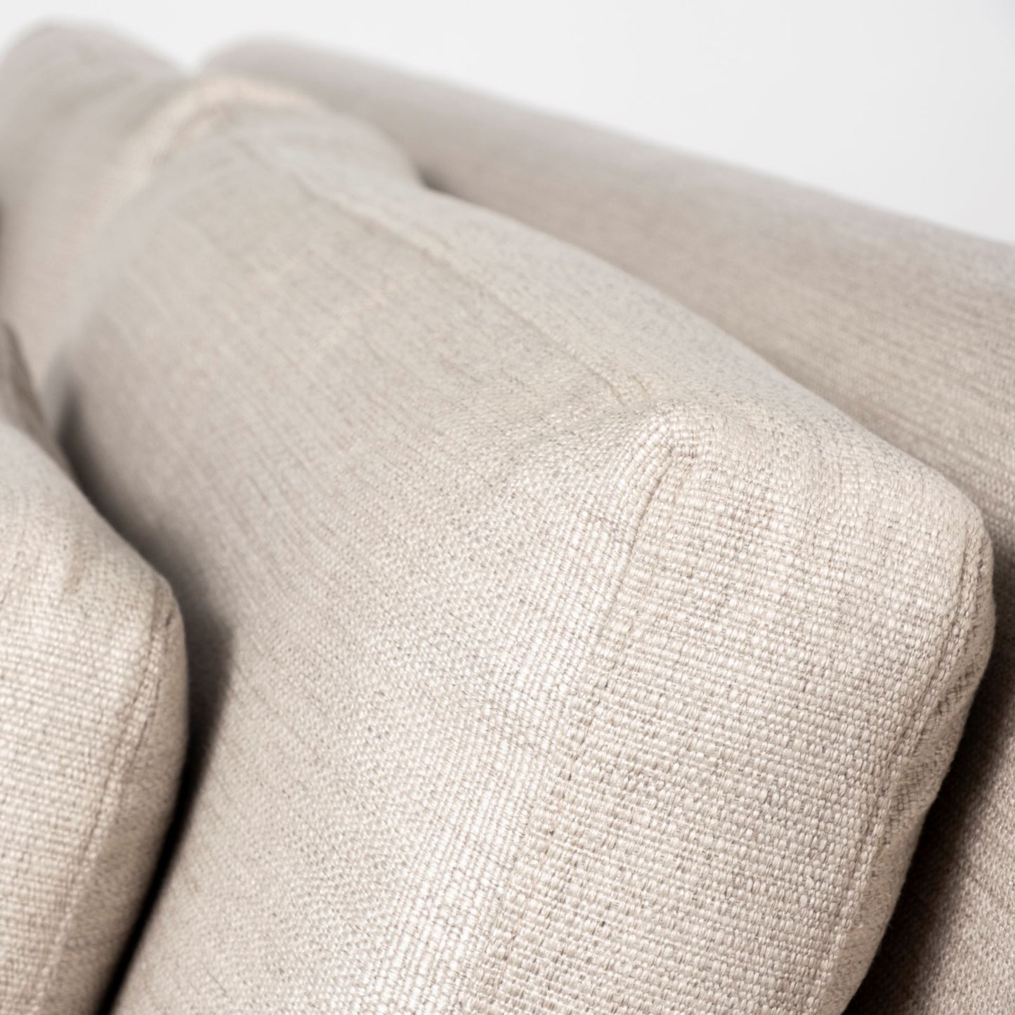 Denly II 92.5W  Beige Slipcover Three Seater Sofa