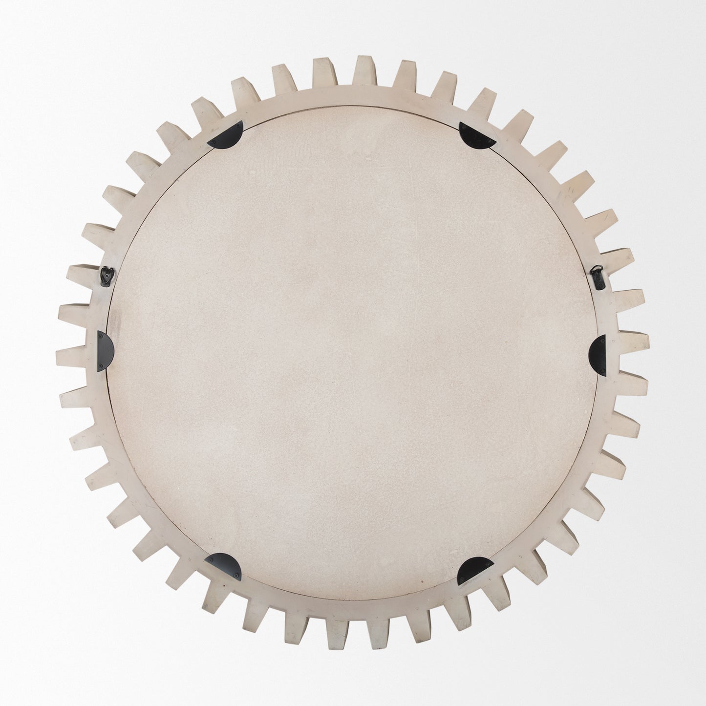 Cog Wall Mirror Sterling White Wood | 36’’ | Sterling - wall-mirrors-grouped