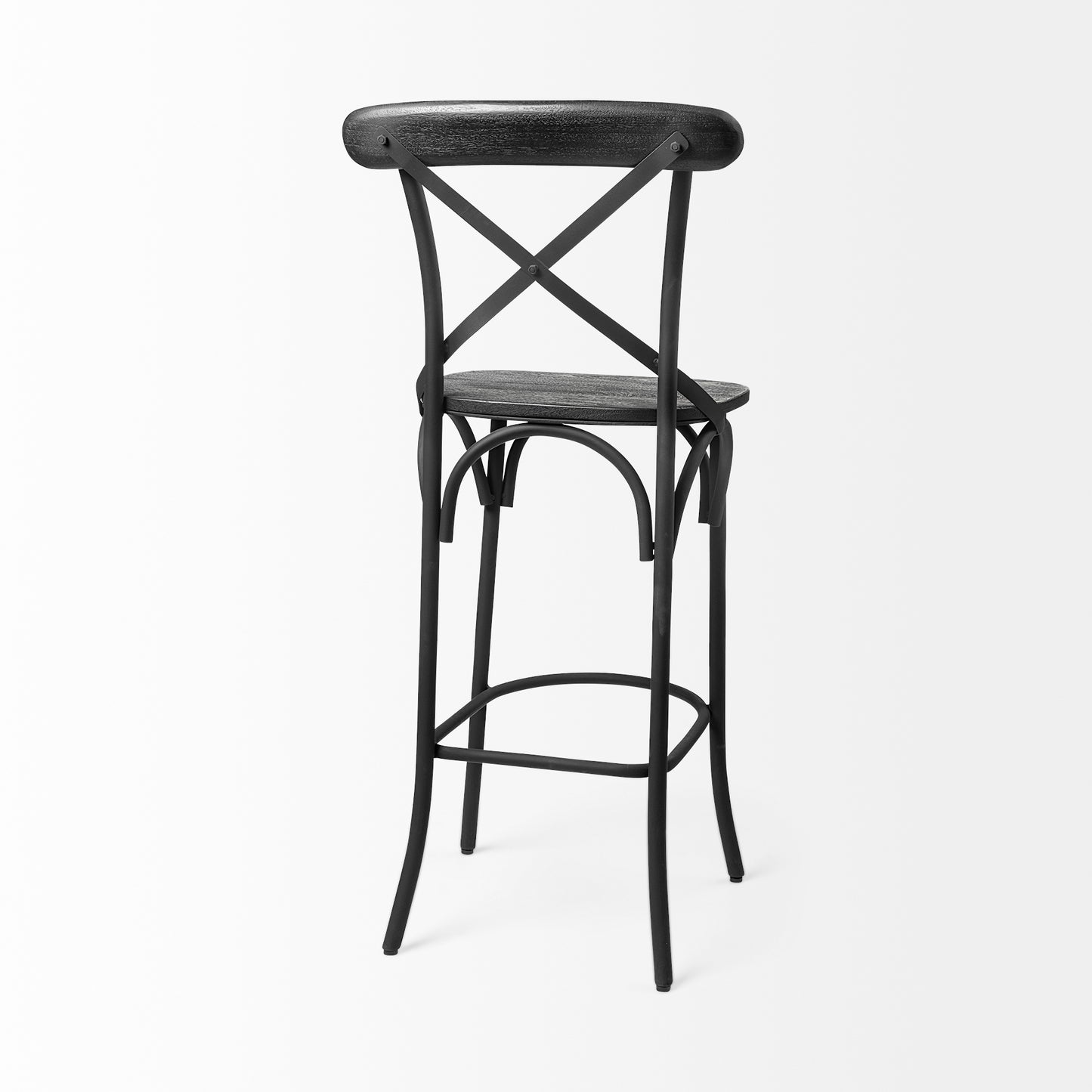 Etienne Bar Counter Stool Black Wood | Black Metal | Bar - bar-stools