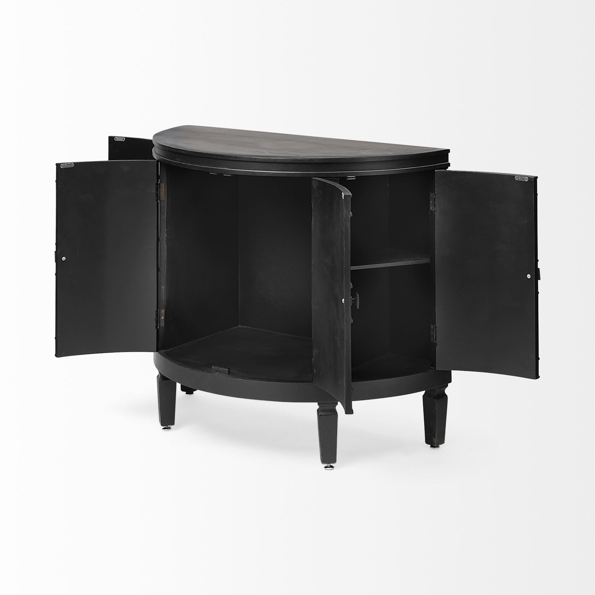 Romers Accent Cabinet Black Wood - acc-chest-cabinets