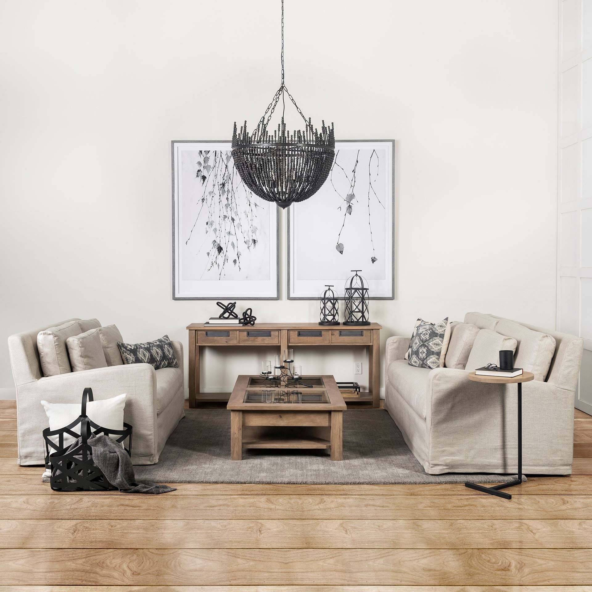 Denly I 69 X 38.25 X 34.5 Beige Slipcover Two Seater Sofa