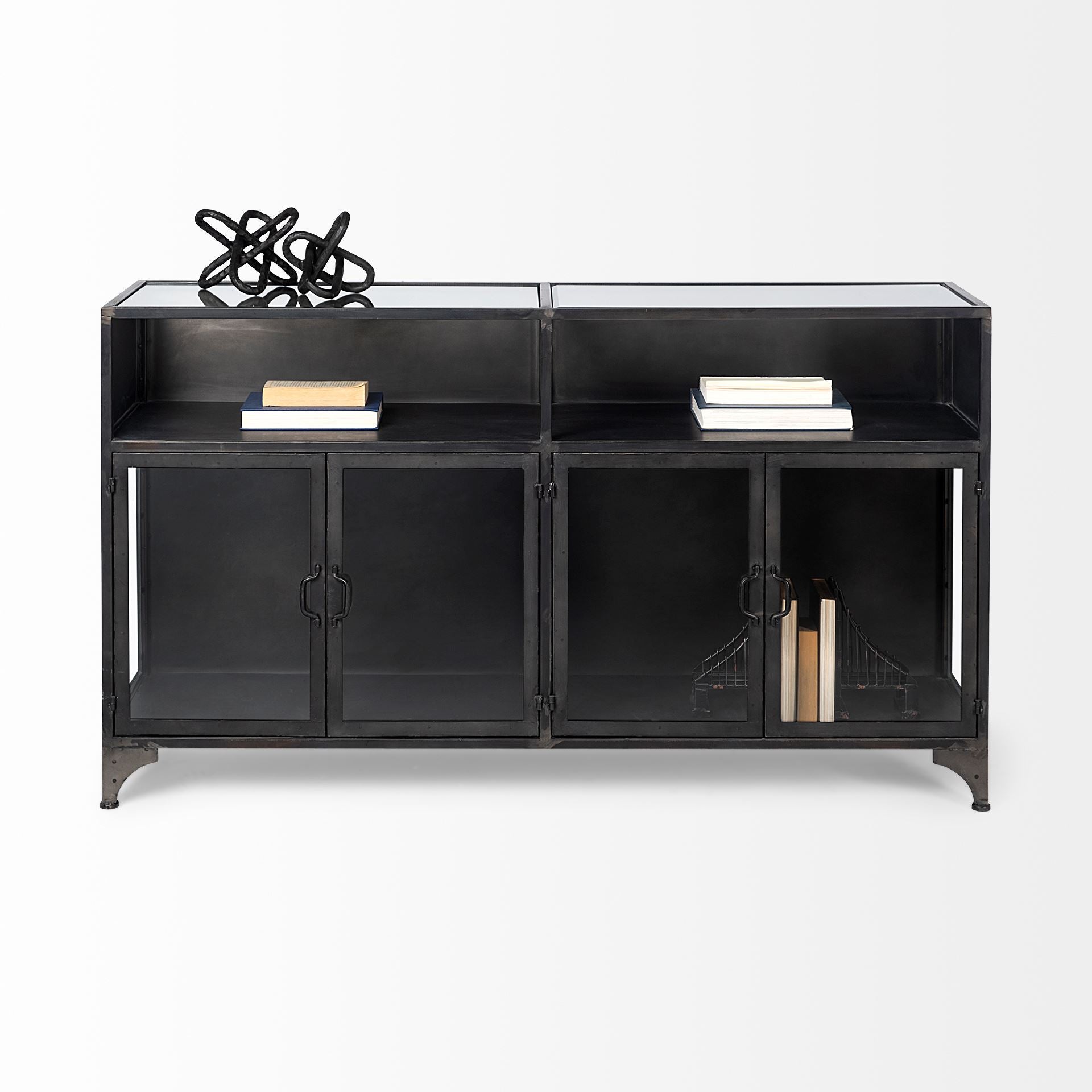 Pender Cabinet Black Metal - cabinets