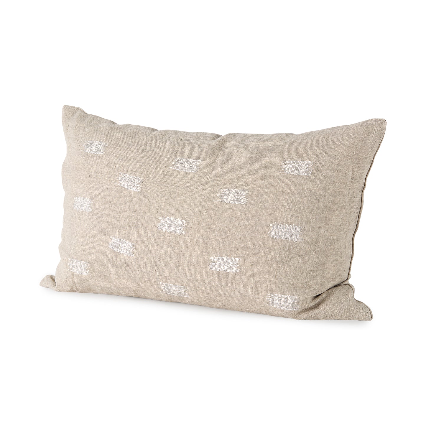 Lacey 13x21 Beige/White Decorative Pillow Cover