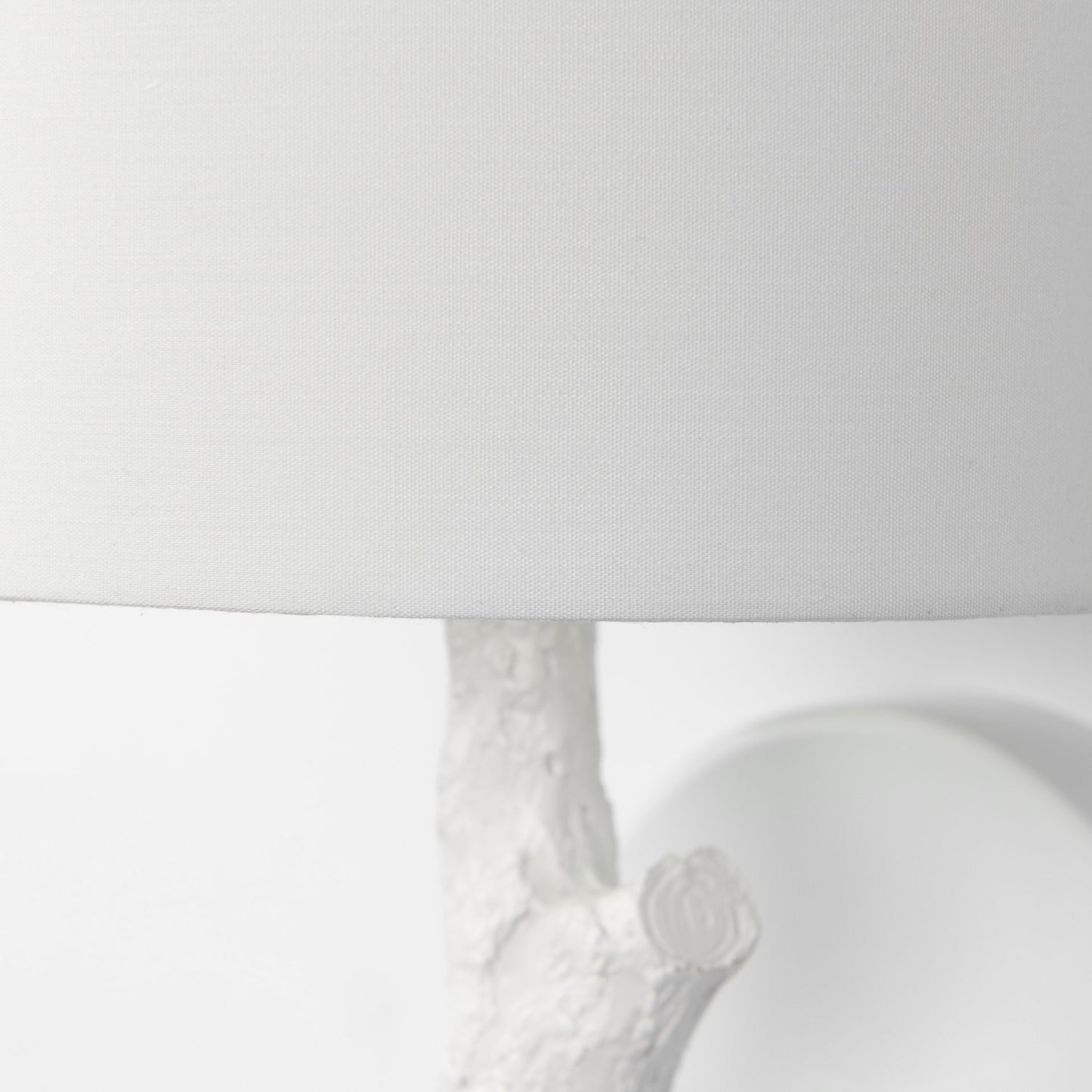 Sabinal Wall Sconce White Resin | White Shade - wall-fixtures