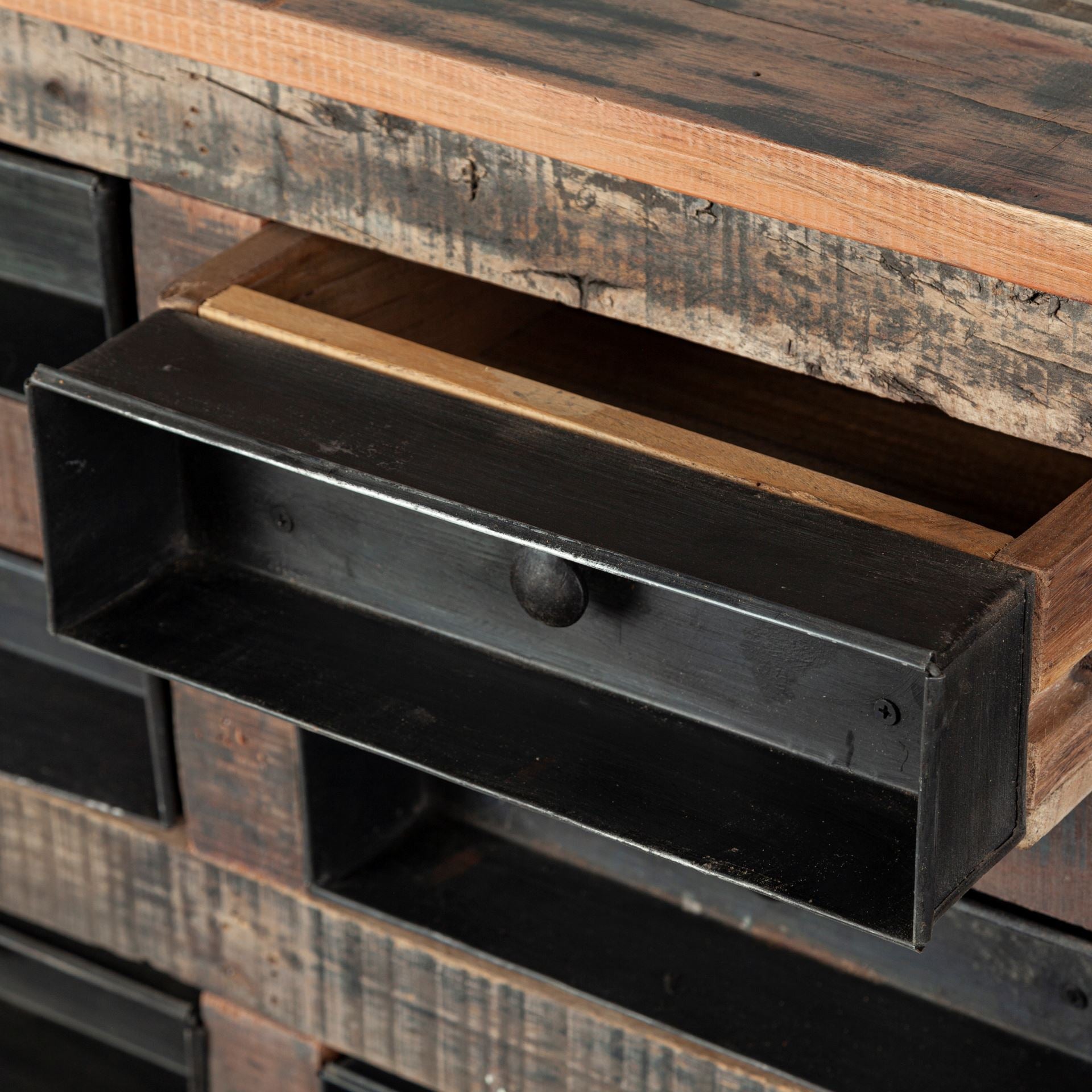Wilton Sideboard Reclaimed Wood | Blackened Metal - sideboards-and-buffets