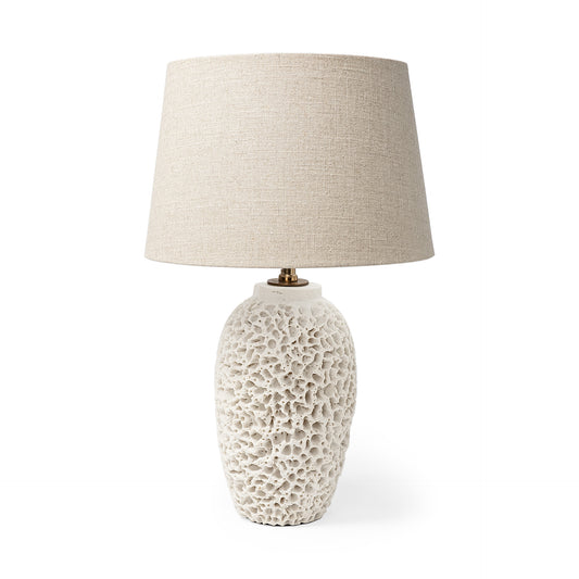 Mariam (26"H) Cream Coral-Inspired Base Table Lamp