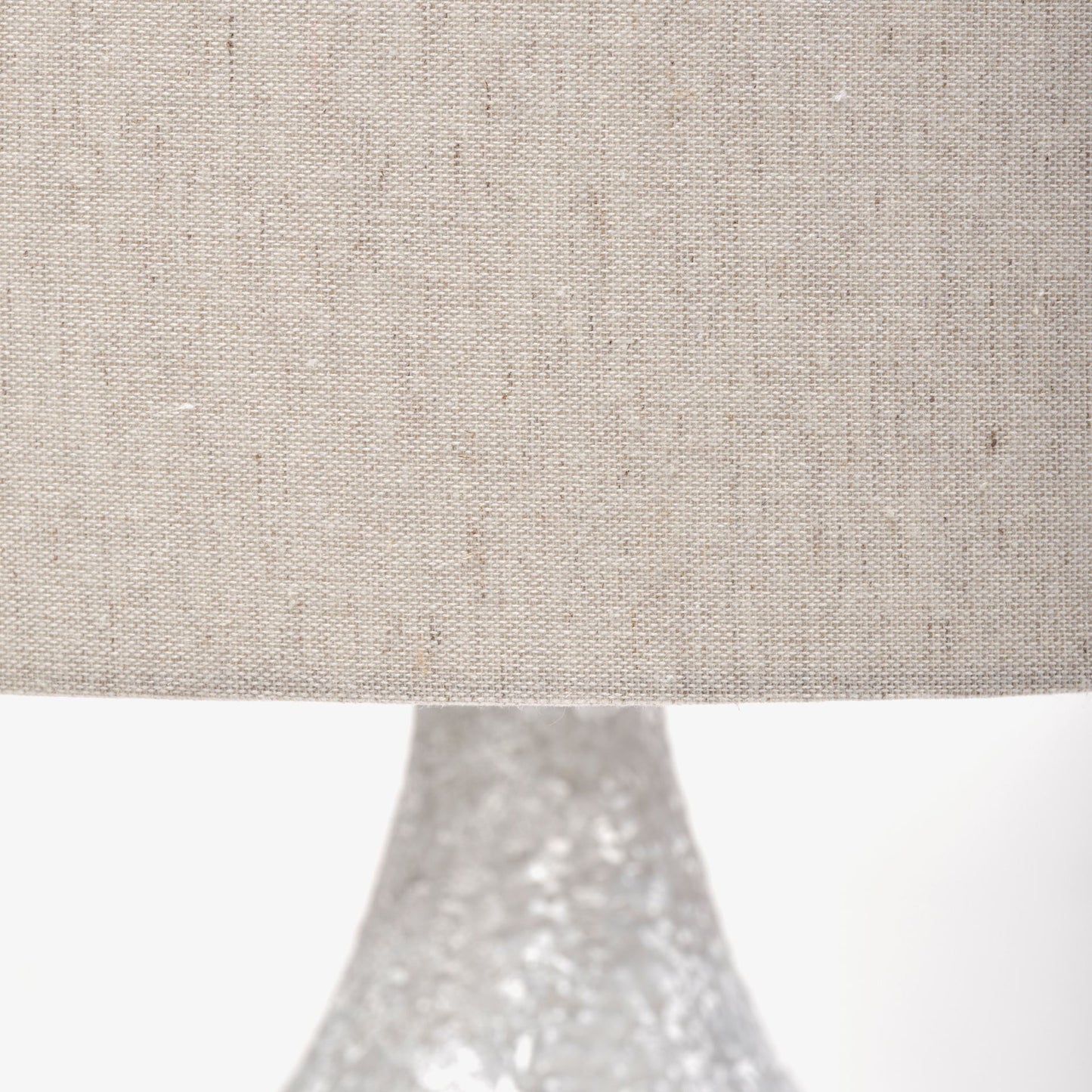 Harlan Table Lamp Gray Concrete | Beige Shade - table-lamps