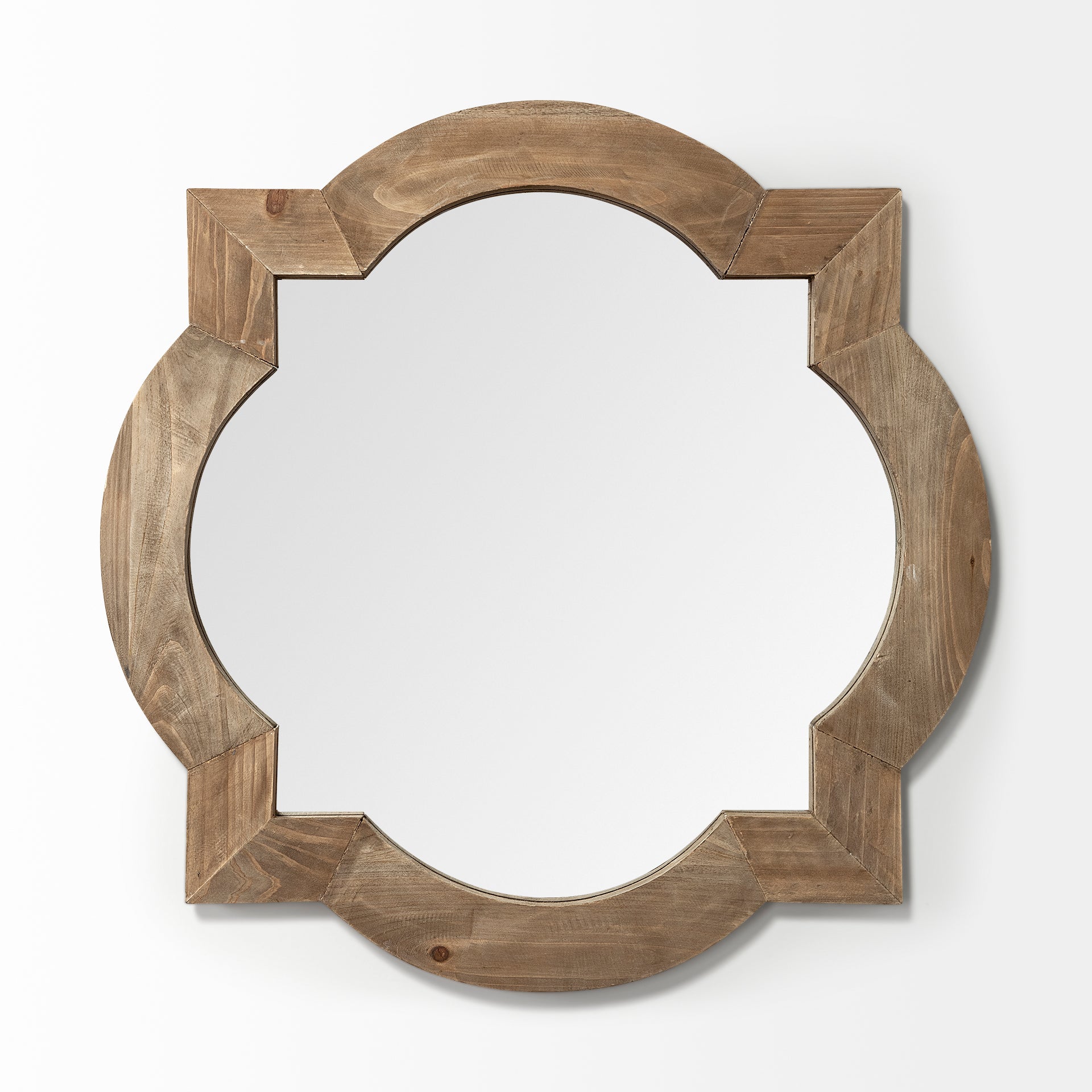 Argonne Wall Mirror Brown Wood - wall-mirrors-grouped