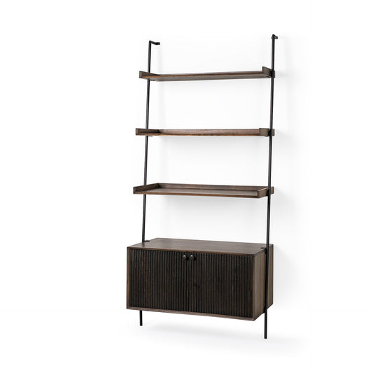 Grace Shelving Unit Brown Wood