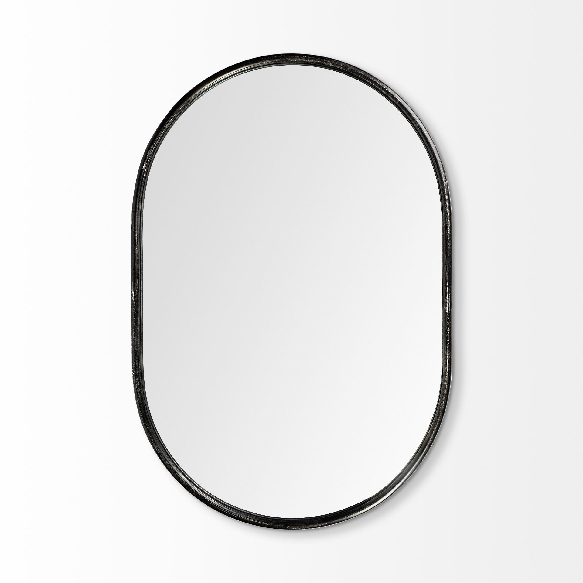 Sylvia Wall Mirror Black Metal - wall-mirrors-grouped