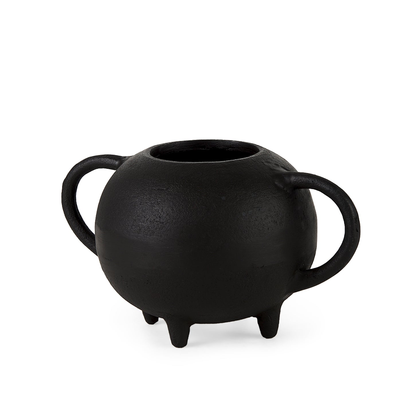 Cyrus Black Spherical Vase Decorative Object