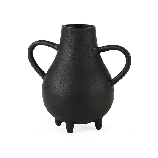 Cyrus Black Two handled Vase Decorative Object