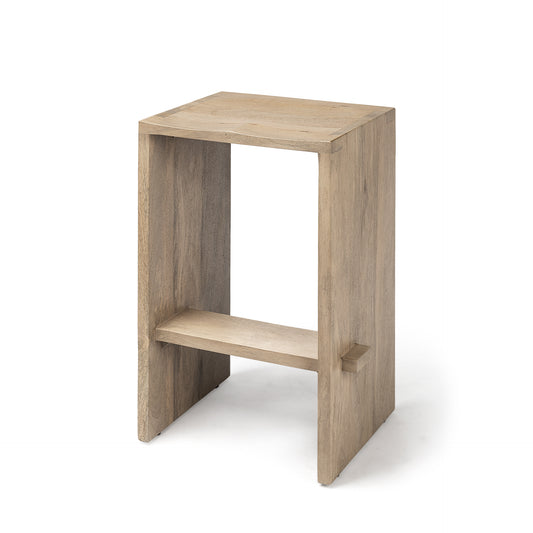 Aida Wood Seat Bar Counter Stool Light Brown | Counter - bar-stools