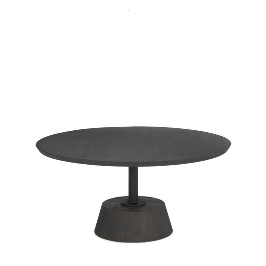 Maxwell Coffee Table Dark Brown Wood | Black Metal - coffee-tables