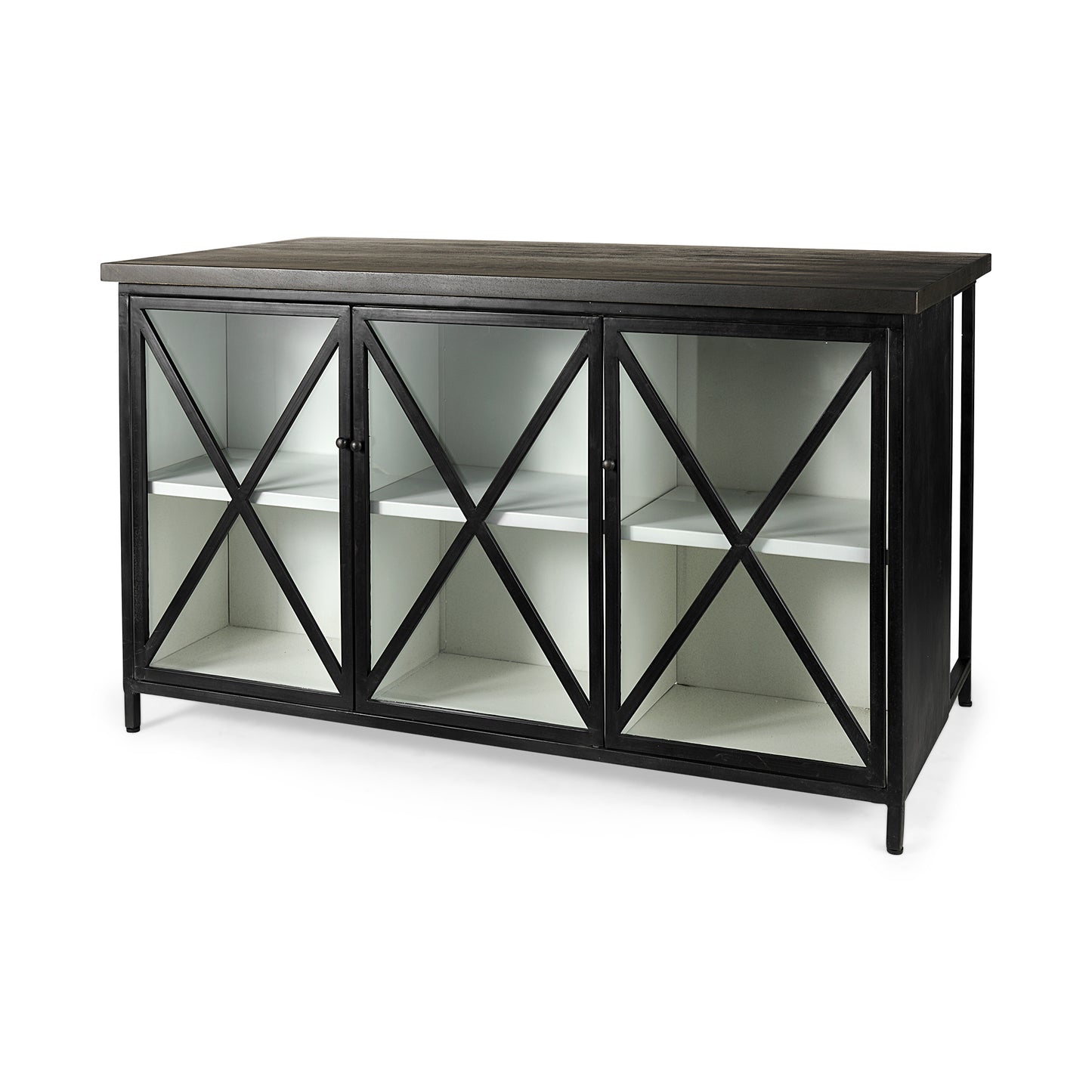 Dimitra Kitchen Island Black Metal - kitchen-islands