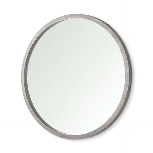 Gambit Wall Mirror Gray Wash Wood | 46’’ Round - wall-mirrors-grouped