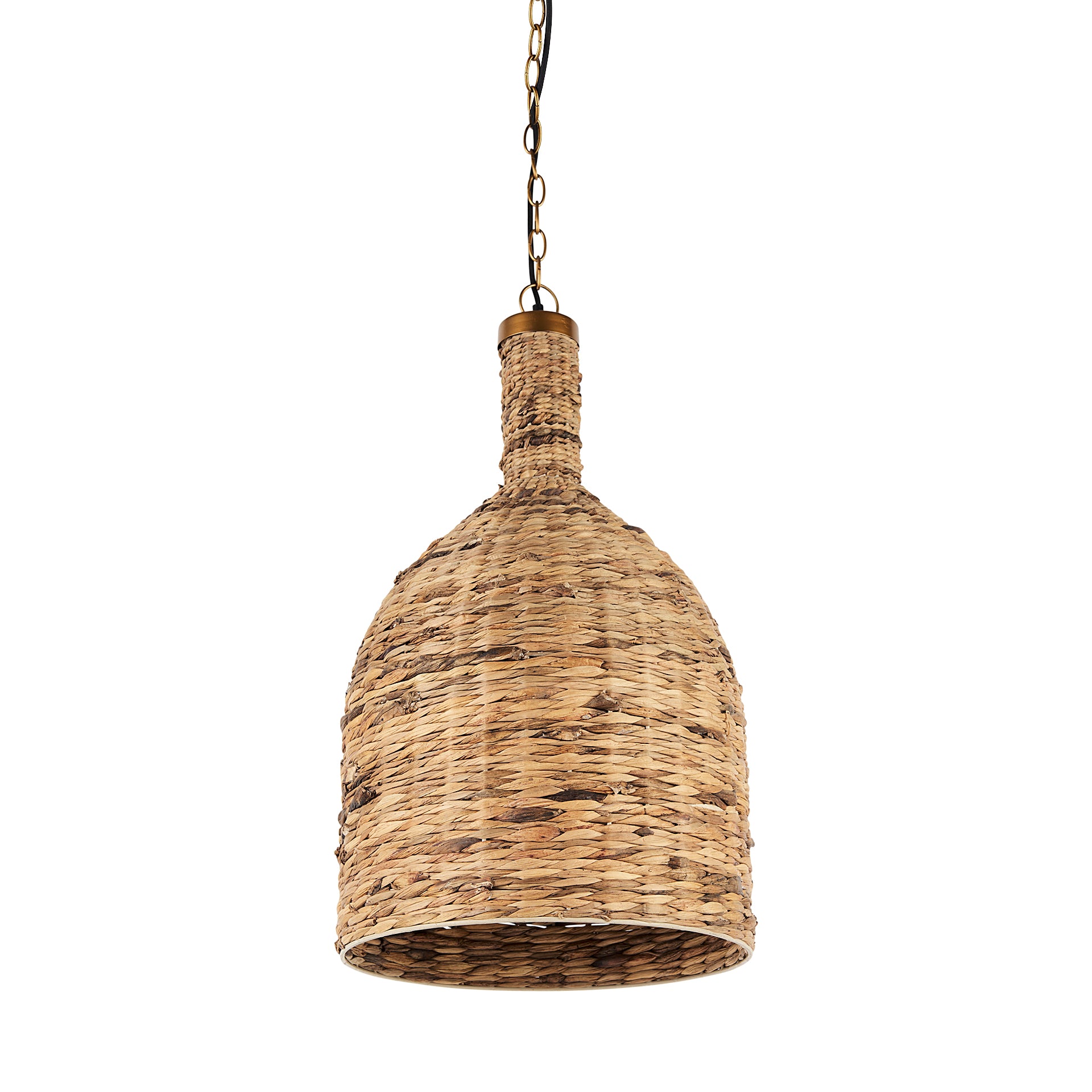 Campanile Pendant Light Brown Wicker | Cylinder - pendant-light